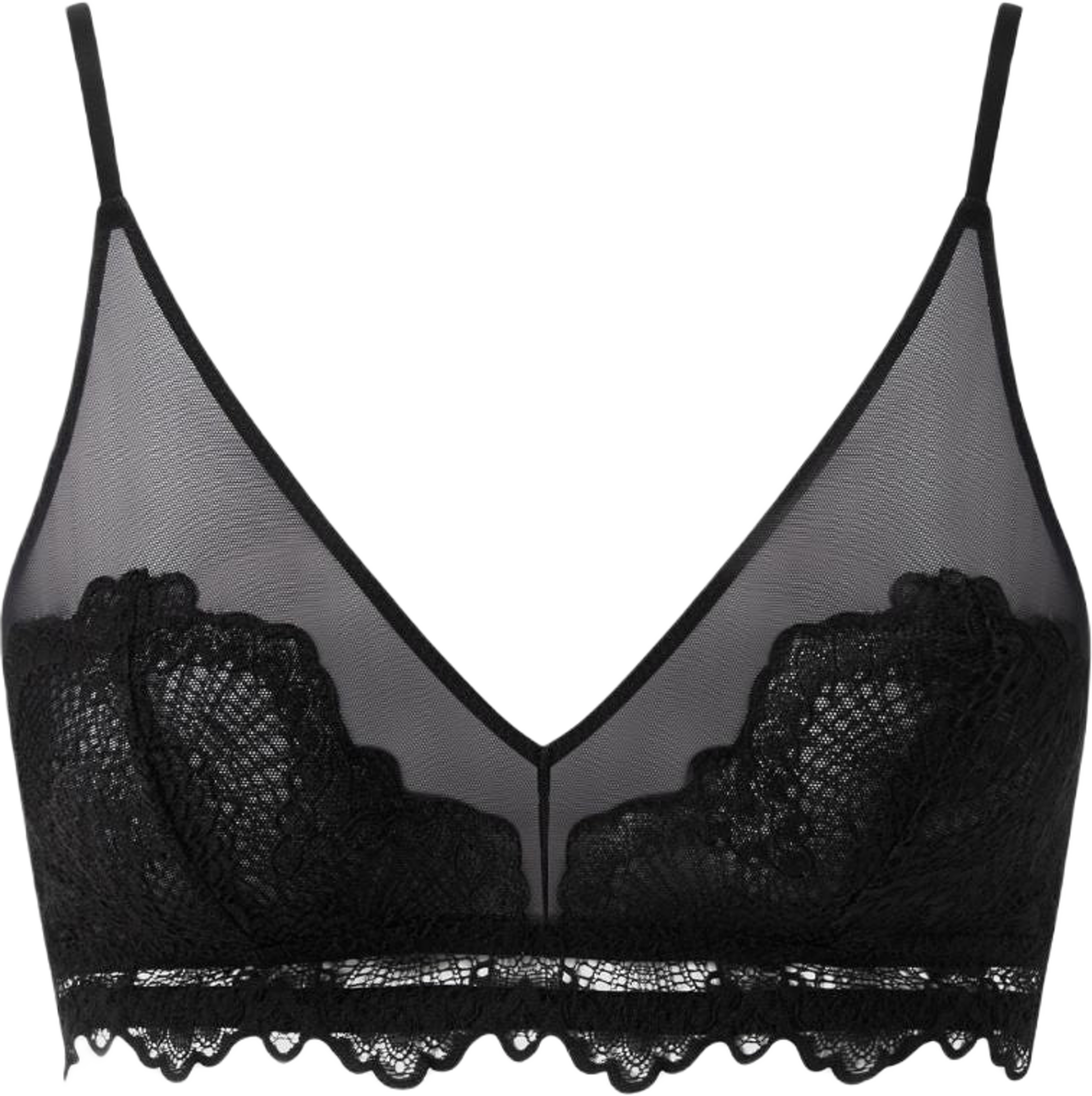 Lace Mesh Triangle Bralette