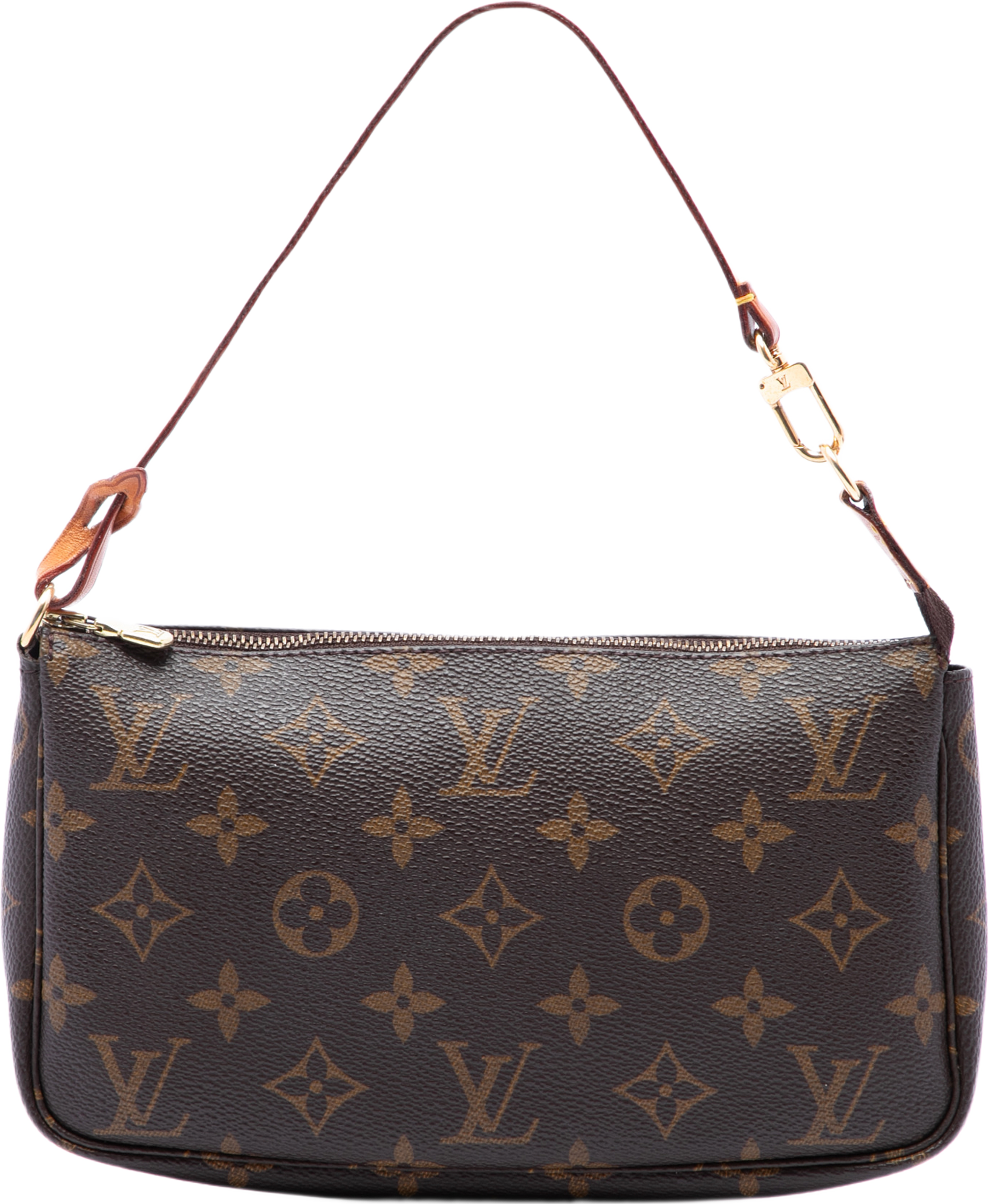 Louis Vuitton Monogram Pochette Accessoires, från Luxclusif, i färgen brun. Klicka för att öppna bilden i stort format