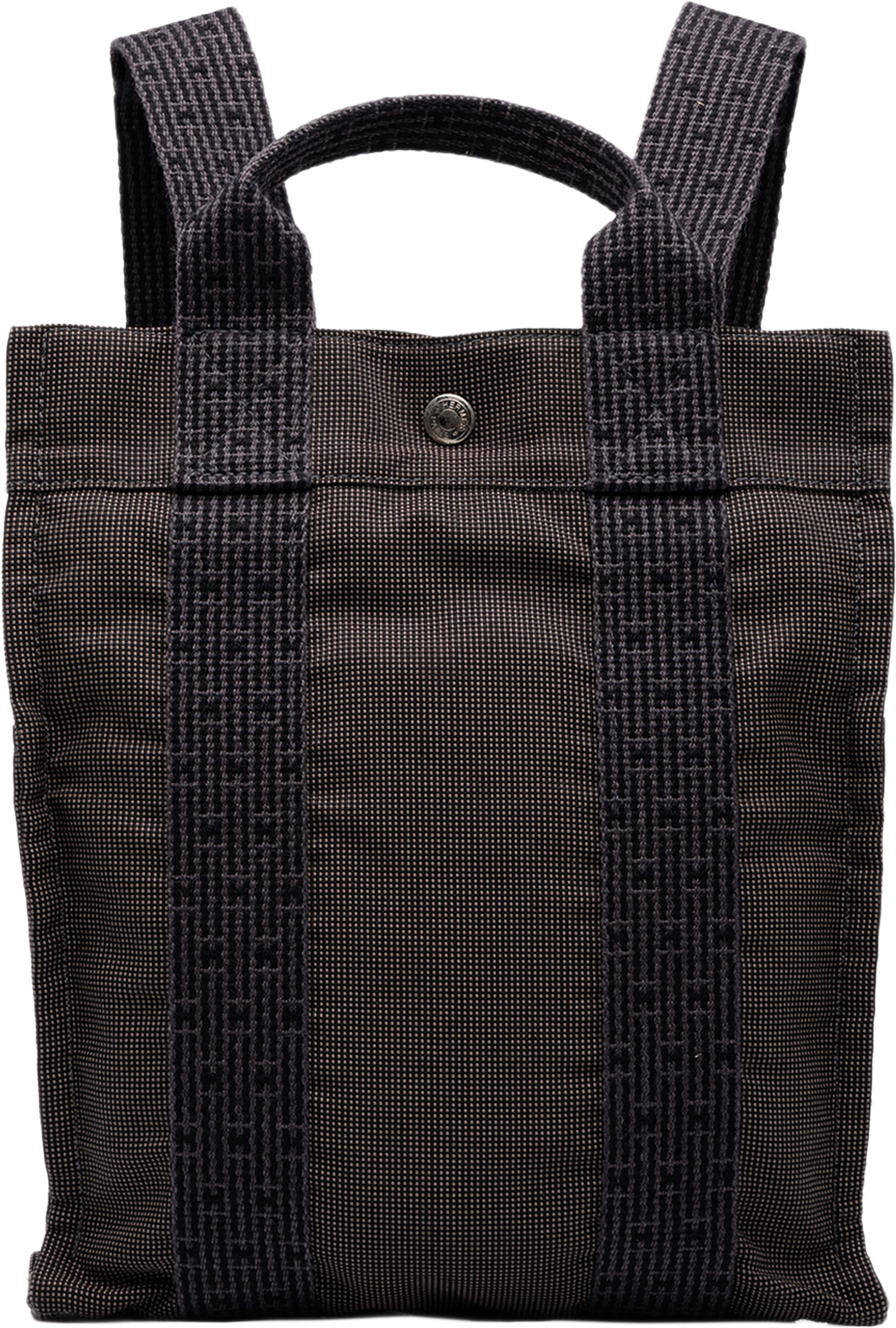 Hermès Canvas Herline Backpack Pm, från Luxclusif, i färgen grå. Klicka för att öppna bilden i stort format