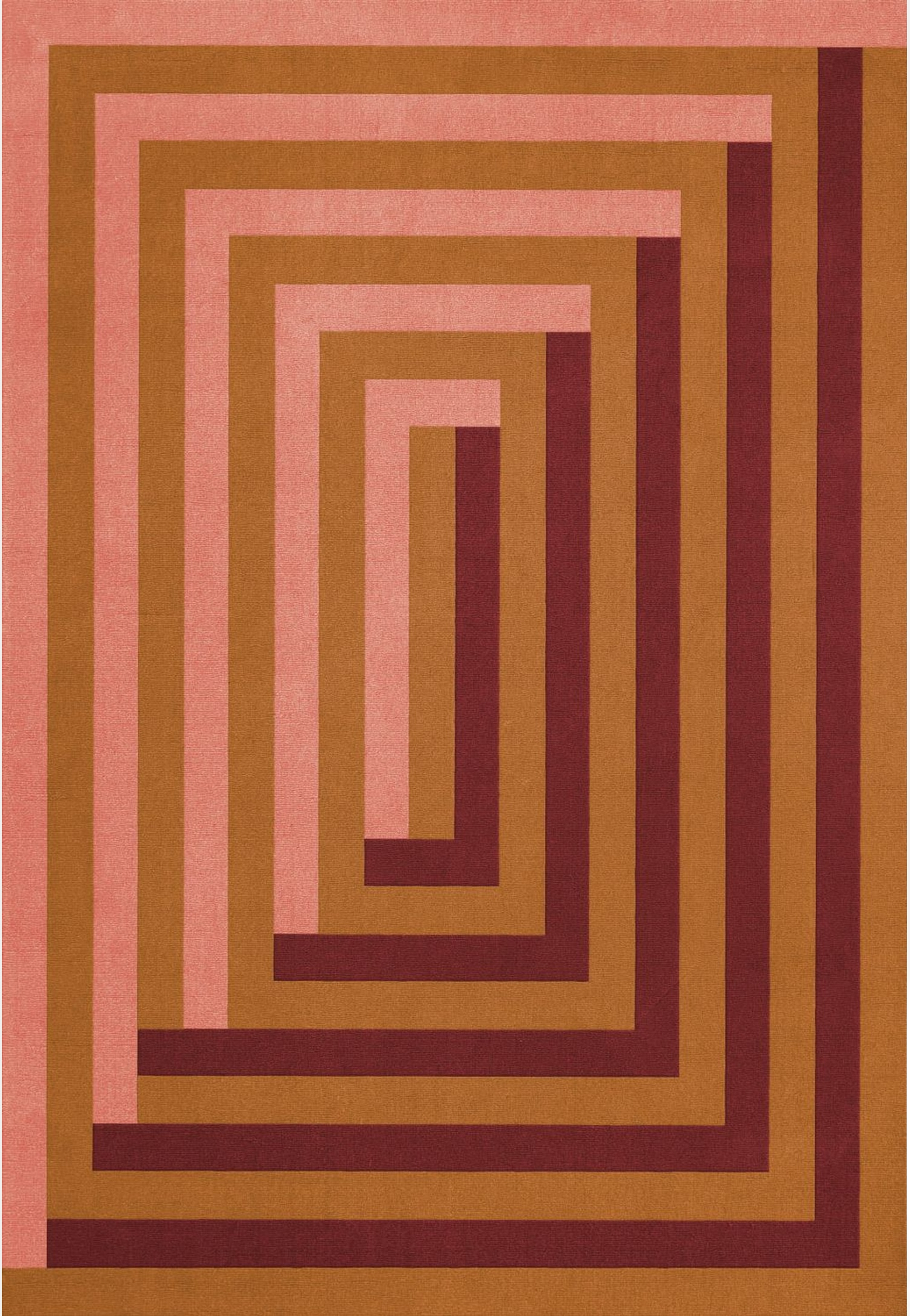 Teklan Labyrinth Coral Pink, från Layered, i färgen coral pink. Klicka för att öppna bilden i stort format