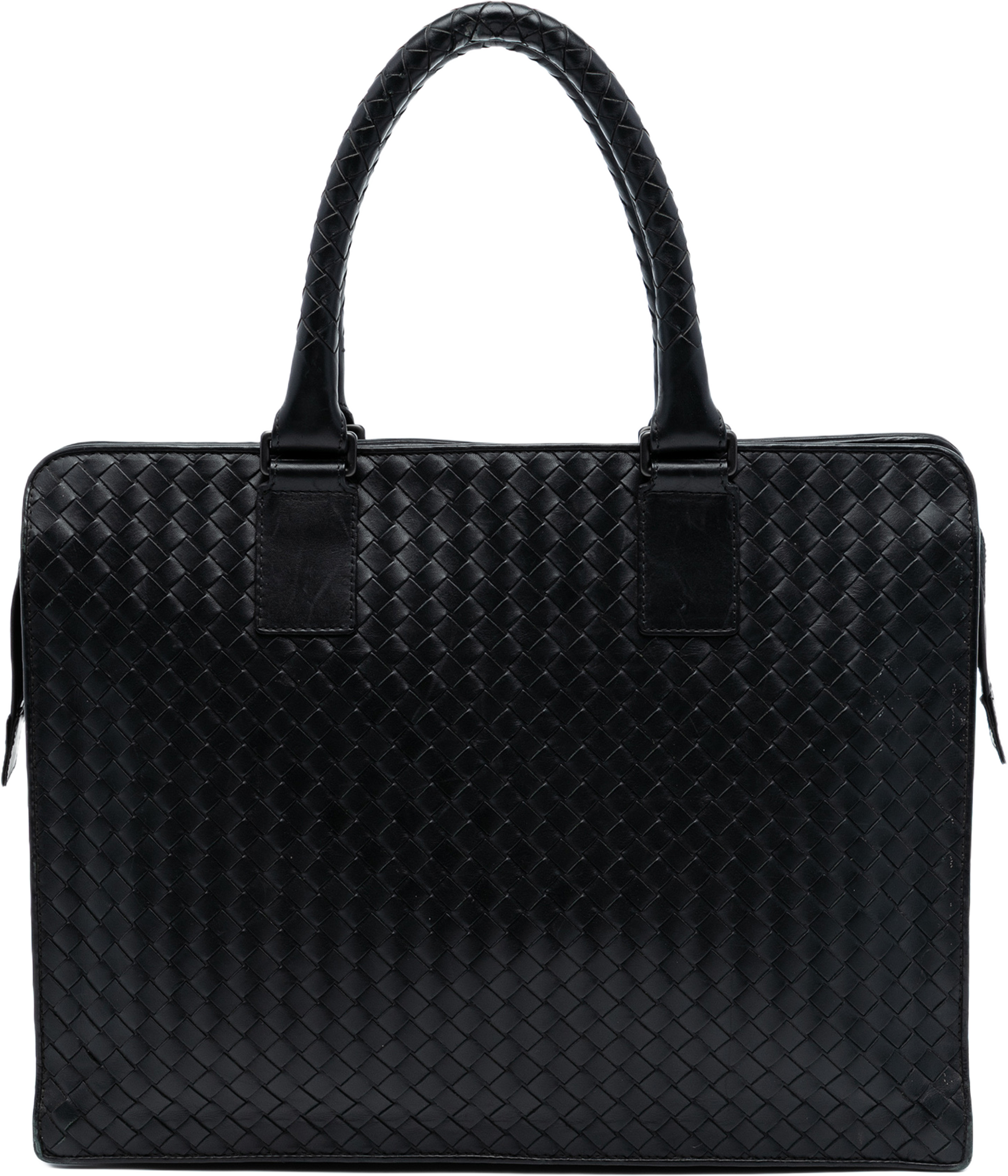 Bottega Veneta Nappa Intrecciato Business Bag, från Luxclusif, i färgen black. Klicka för att öppna bilden i stort format
