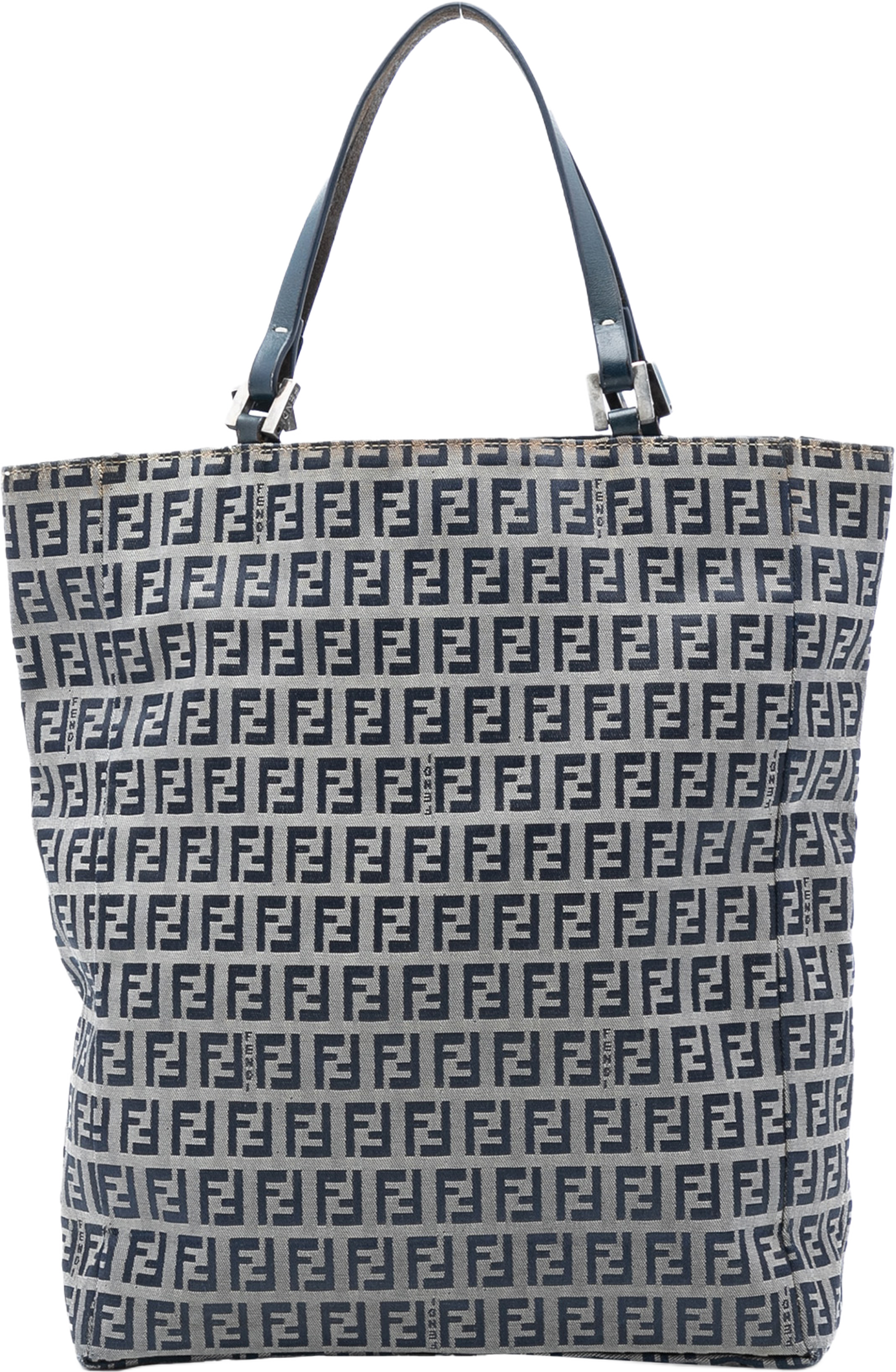 Fendi Zucchino Canvas Tote, från Luxclusif, i färgen gray. Klicka för att öppna bilden i stort format