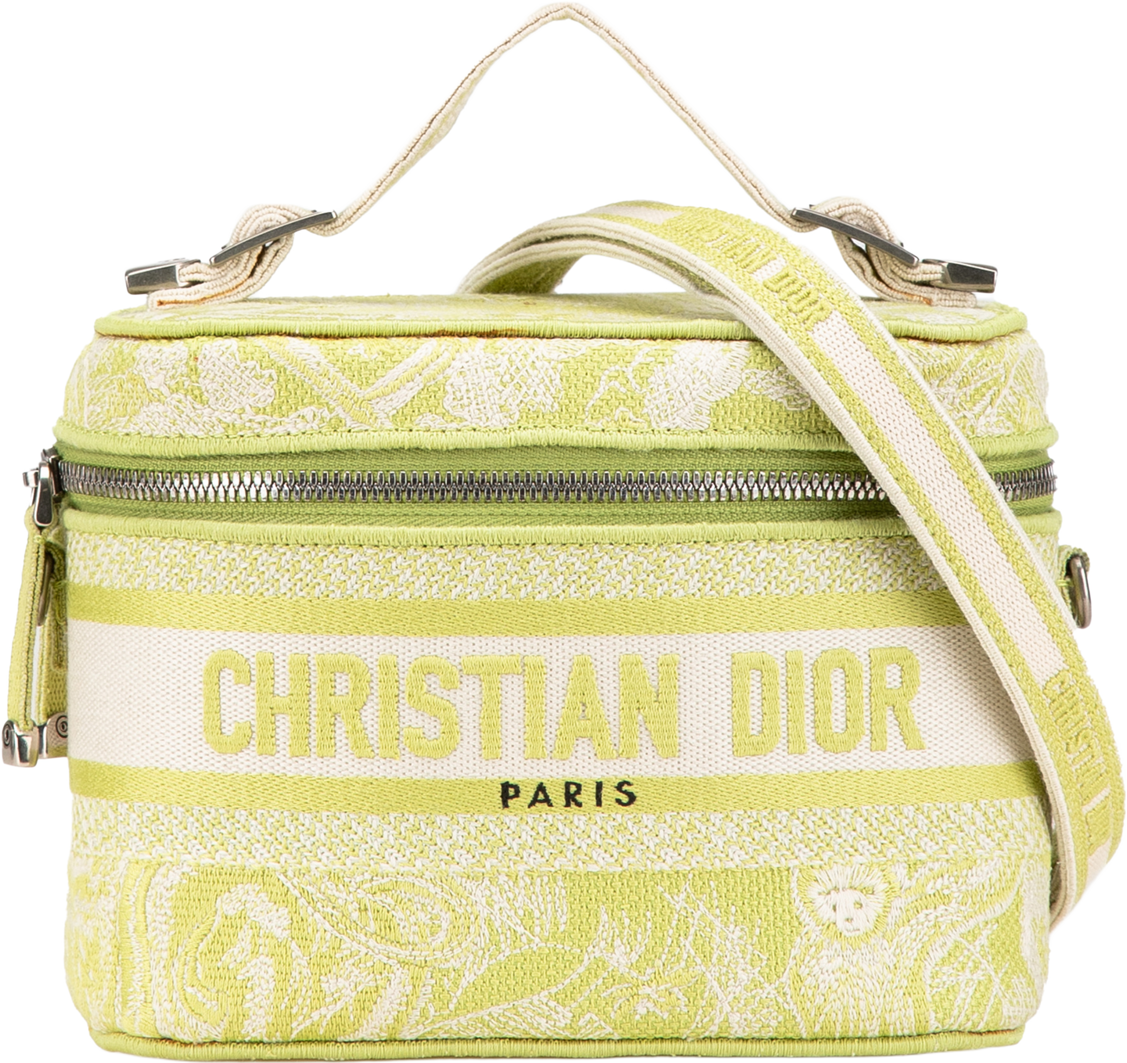 Dior Small Canvas Embroidered Toile De Jouy Diortravel Vanity Case