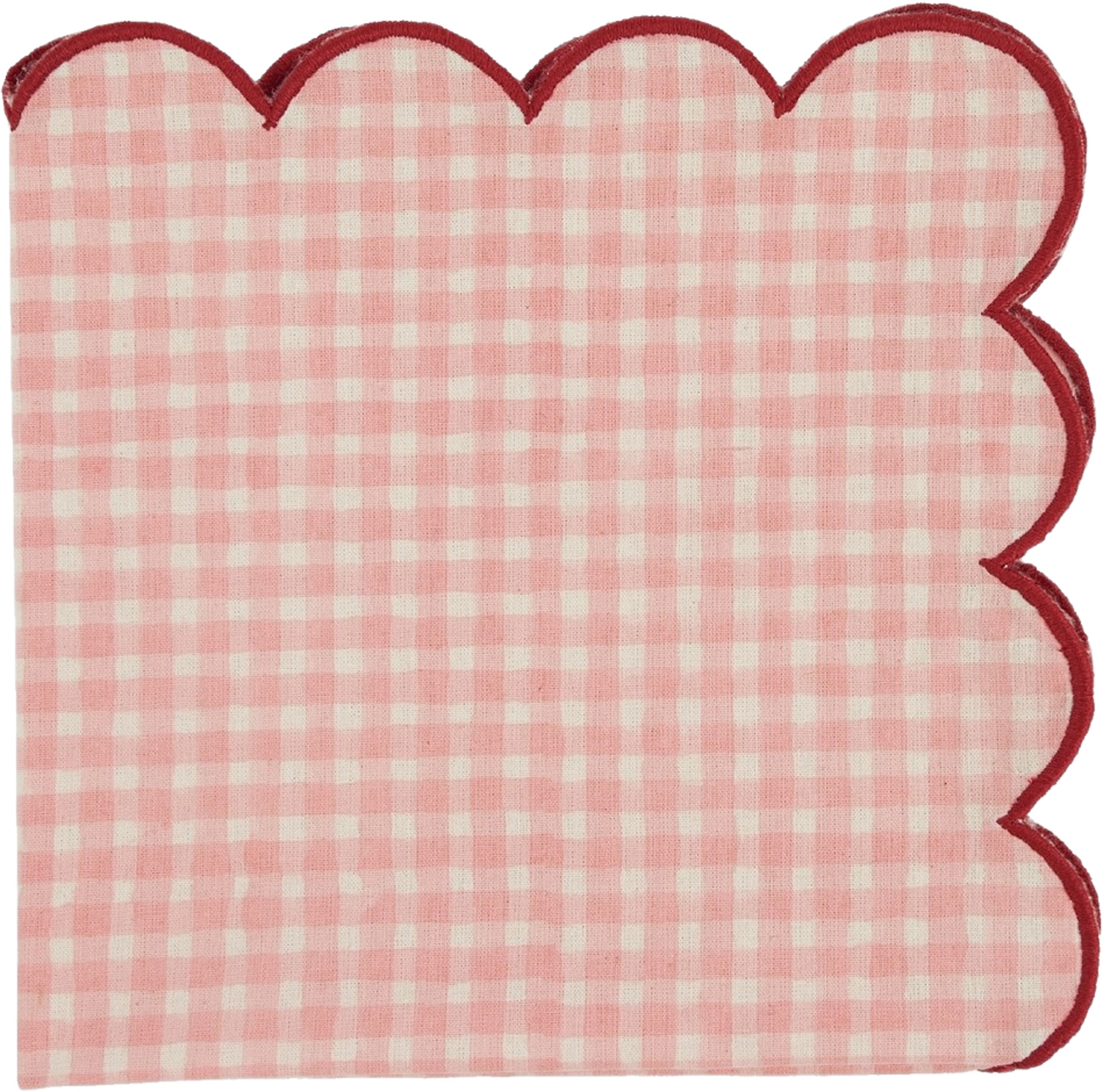 Vichy Servett - 45x45 Cm, från Pick A Poppy, i färgen light pink. Klicka för att öppna bilden i stort format