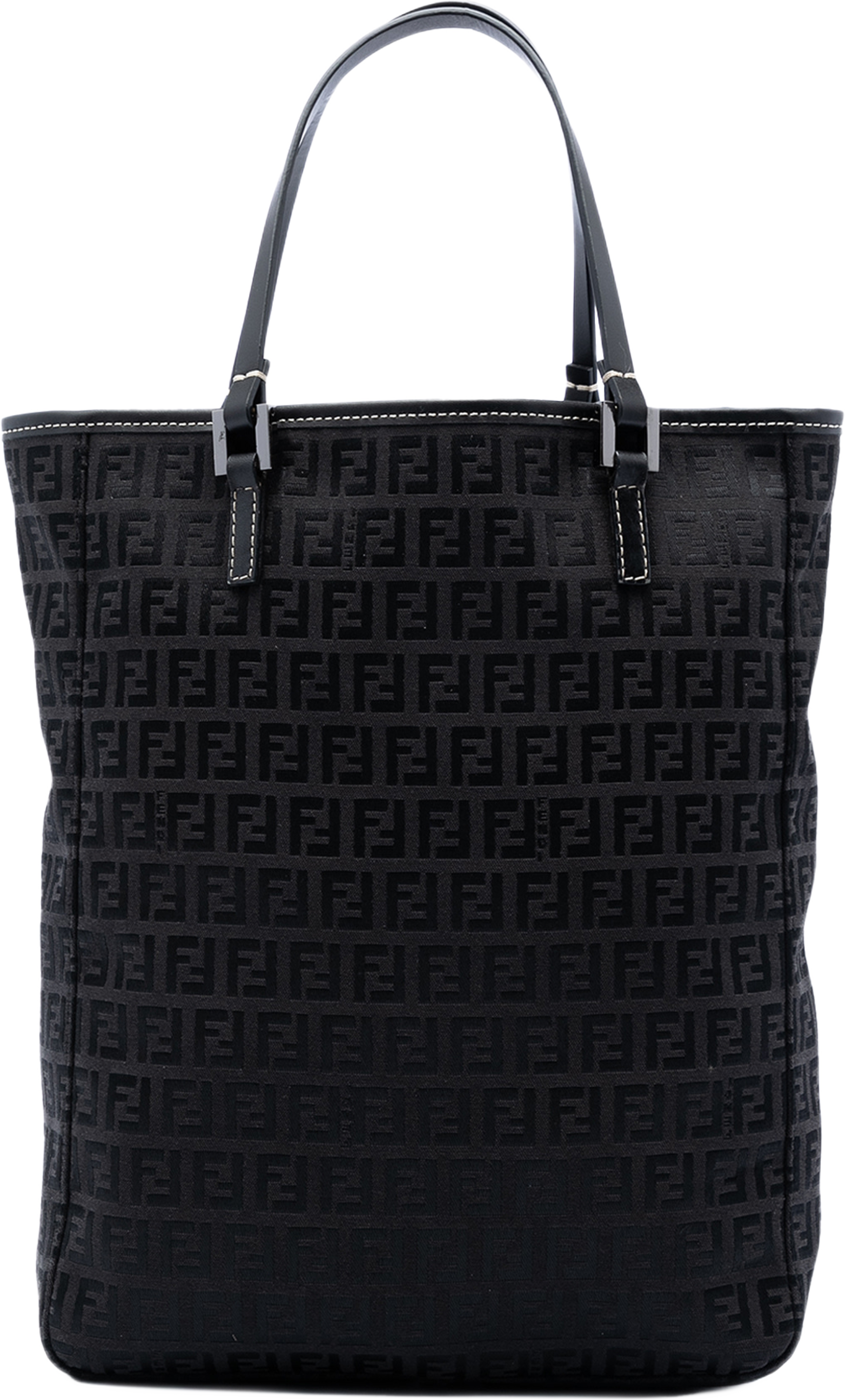 Fendi Zucchino Canvas Tote, från Luxclusif, i färgen svart. Klicka för att öppna bilden i stort format