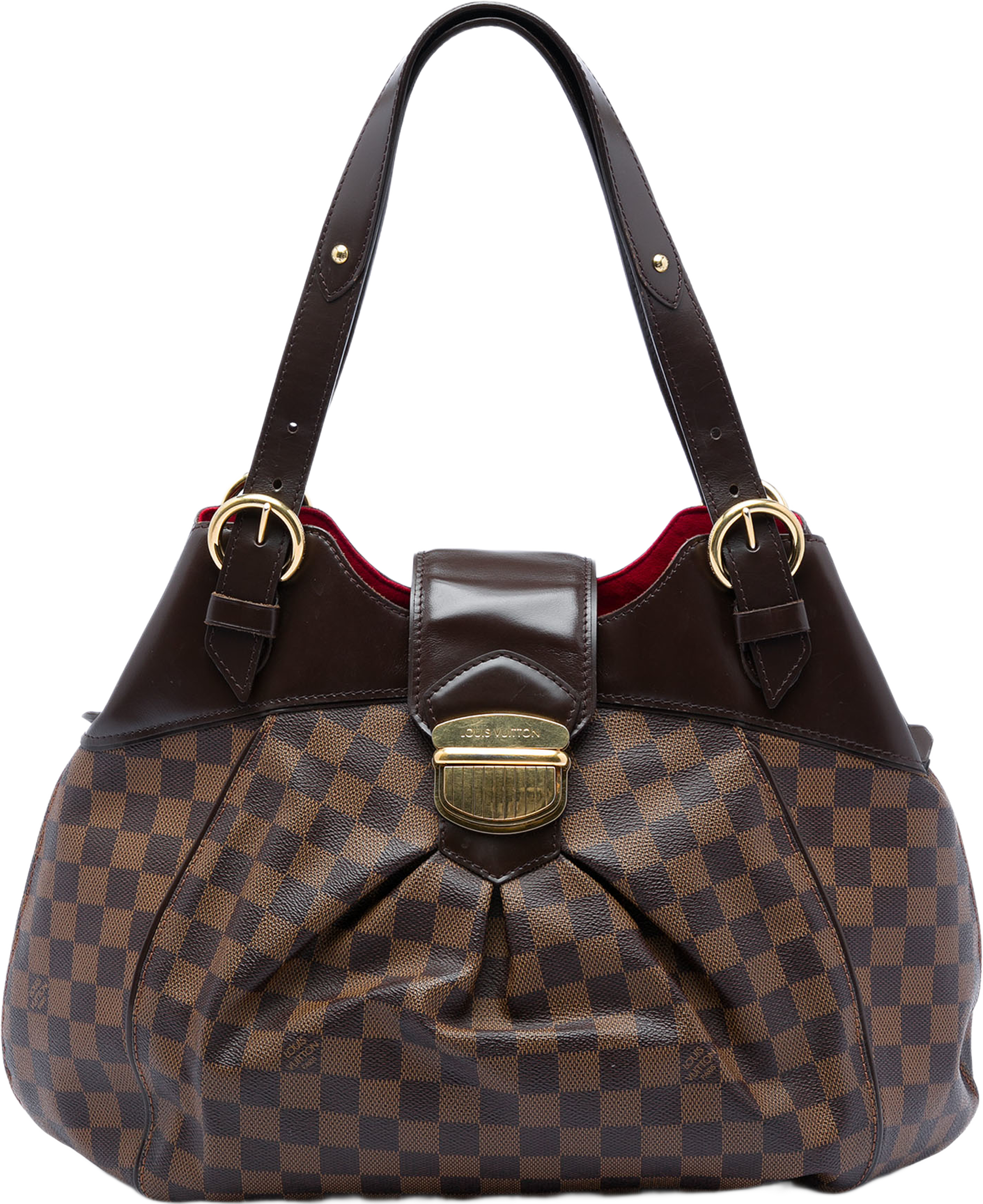Louis Vuitton Damier Ebene Sistina Gm, från Luxclusif, i färgen brun. Klicka för att öppna bilden i stort format