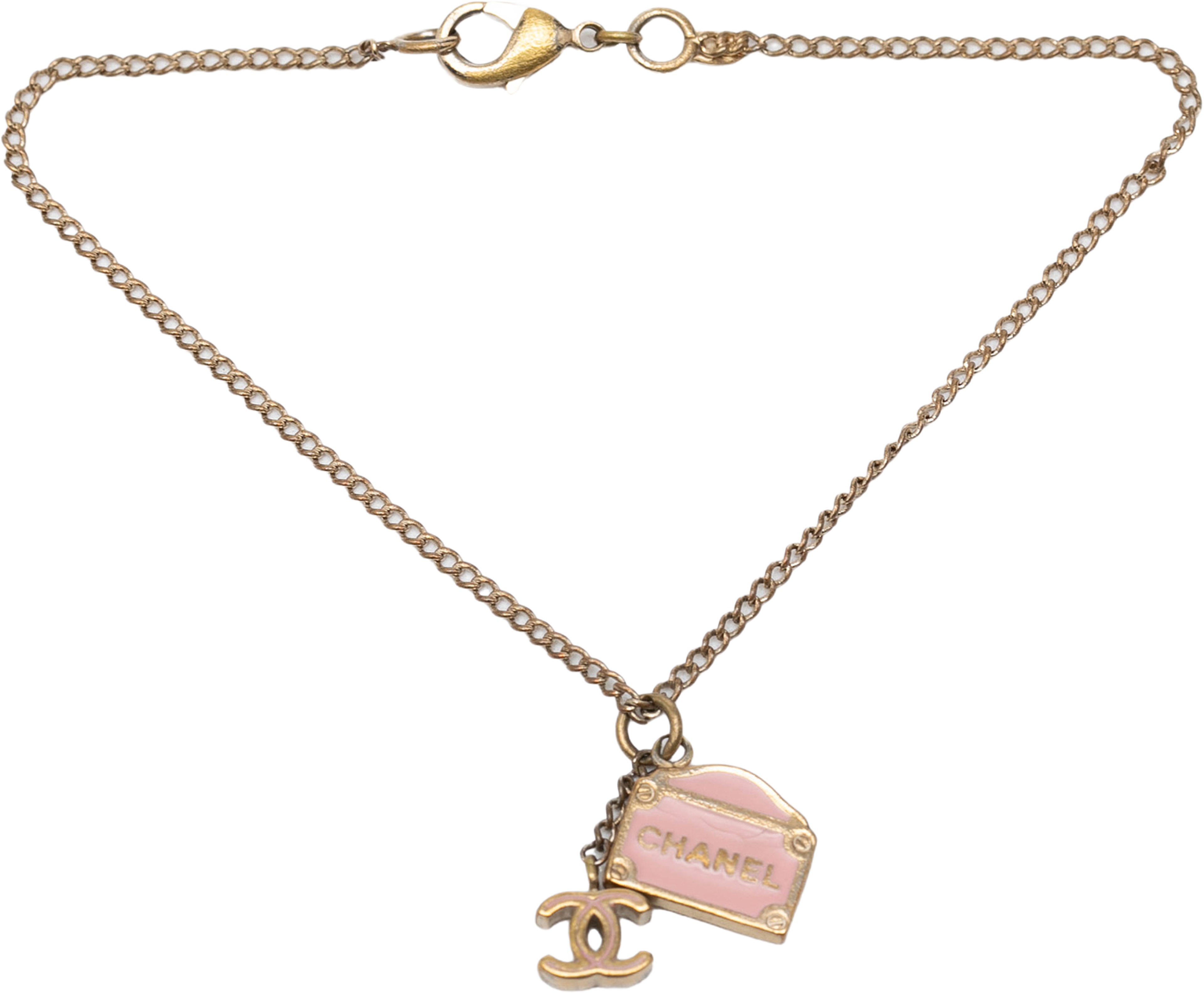 Chanel Cc Gold Plated And Enamel 31 Rue Cambon Charm Bracelet, från Luxclusif, i färgen gold. Klicka för att öppna bilden i stort format