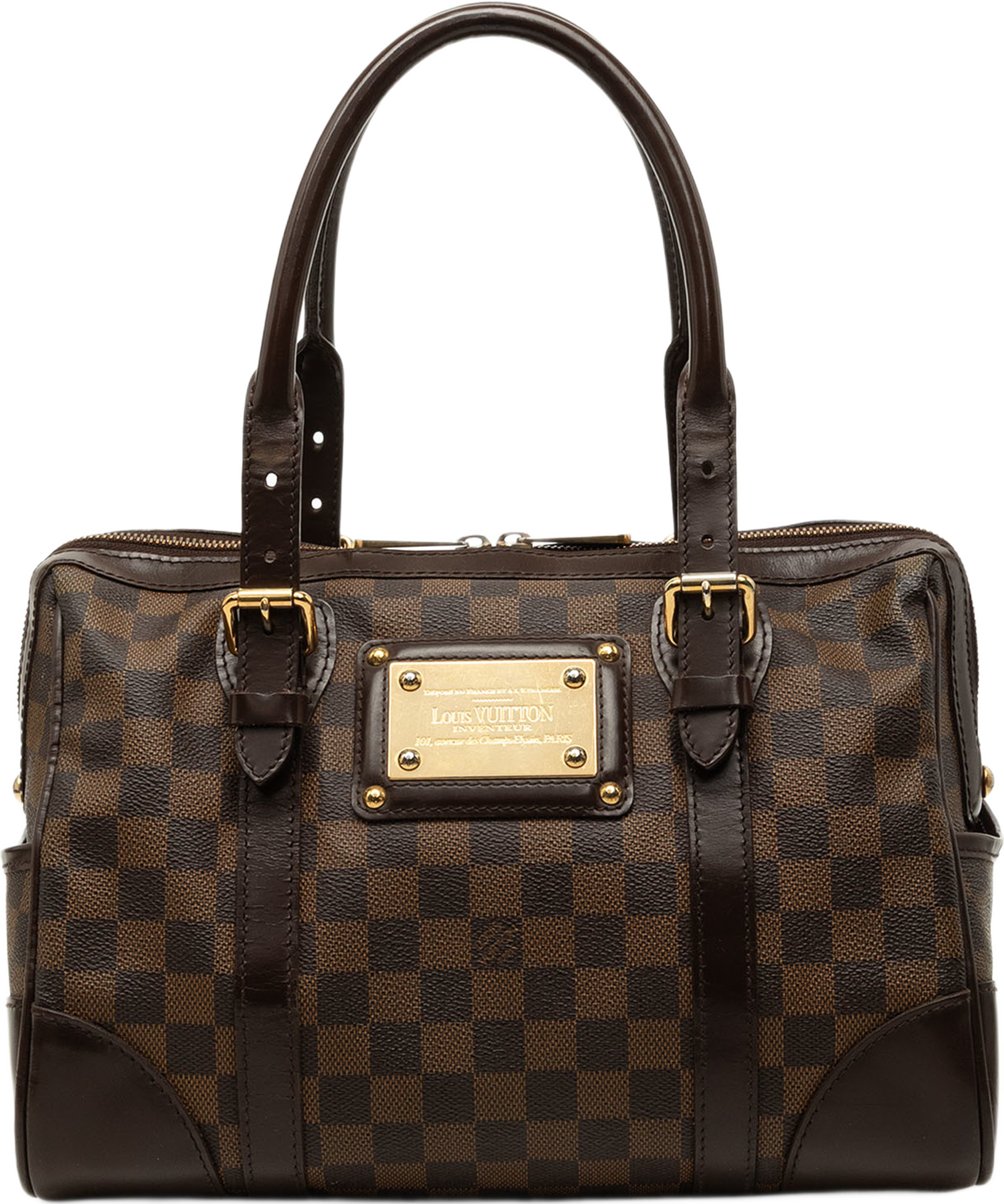 Louis Vuitton Damier Ebene Berkeley, från Luxclusif, i färgen brun. Klicka för att öppna bilden i stort format