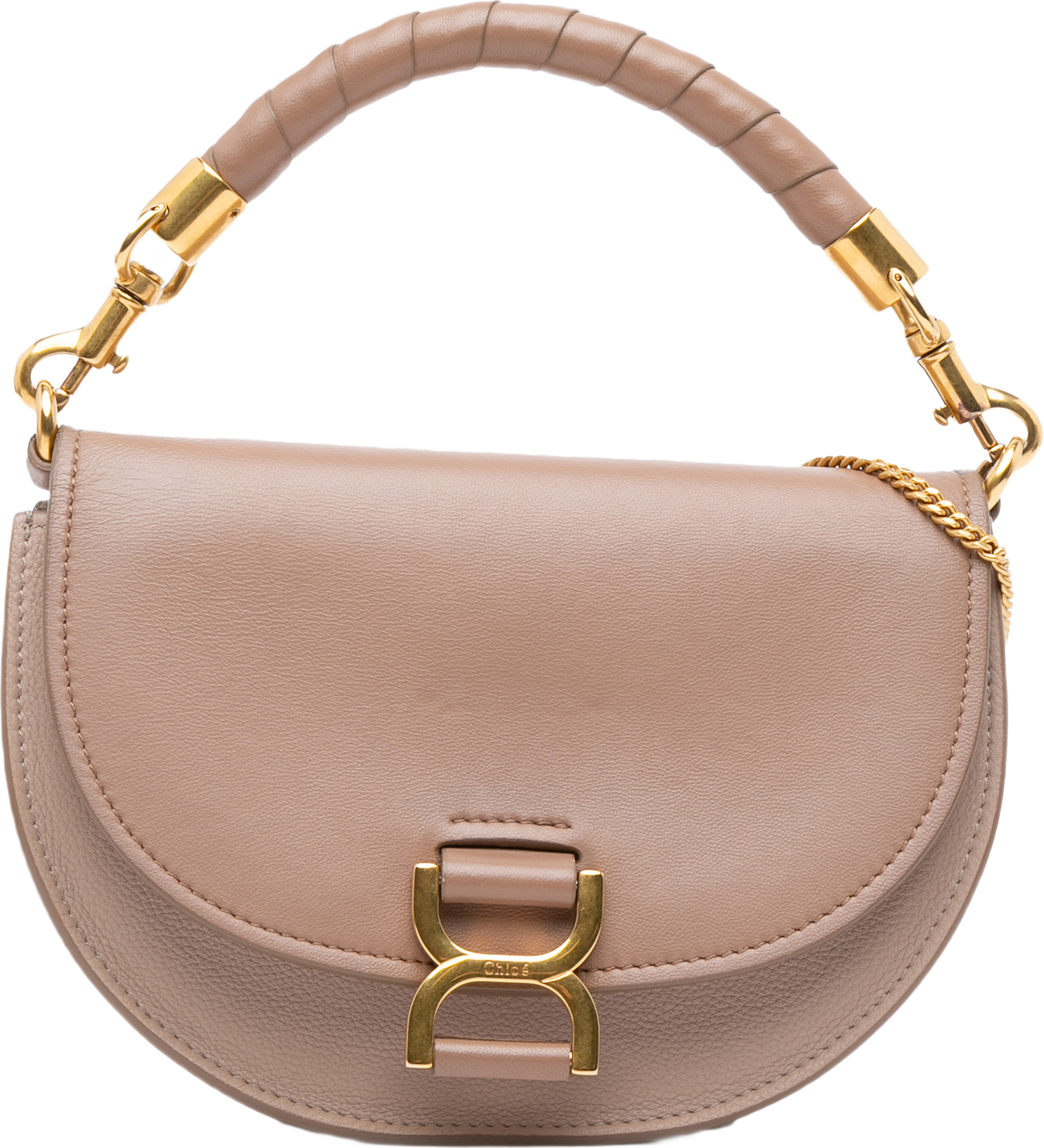 Chloé Grained Calfskin Marcie Chain Flap