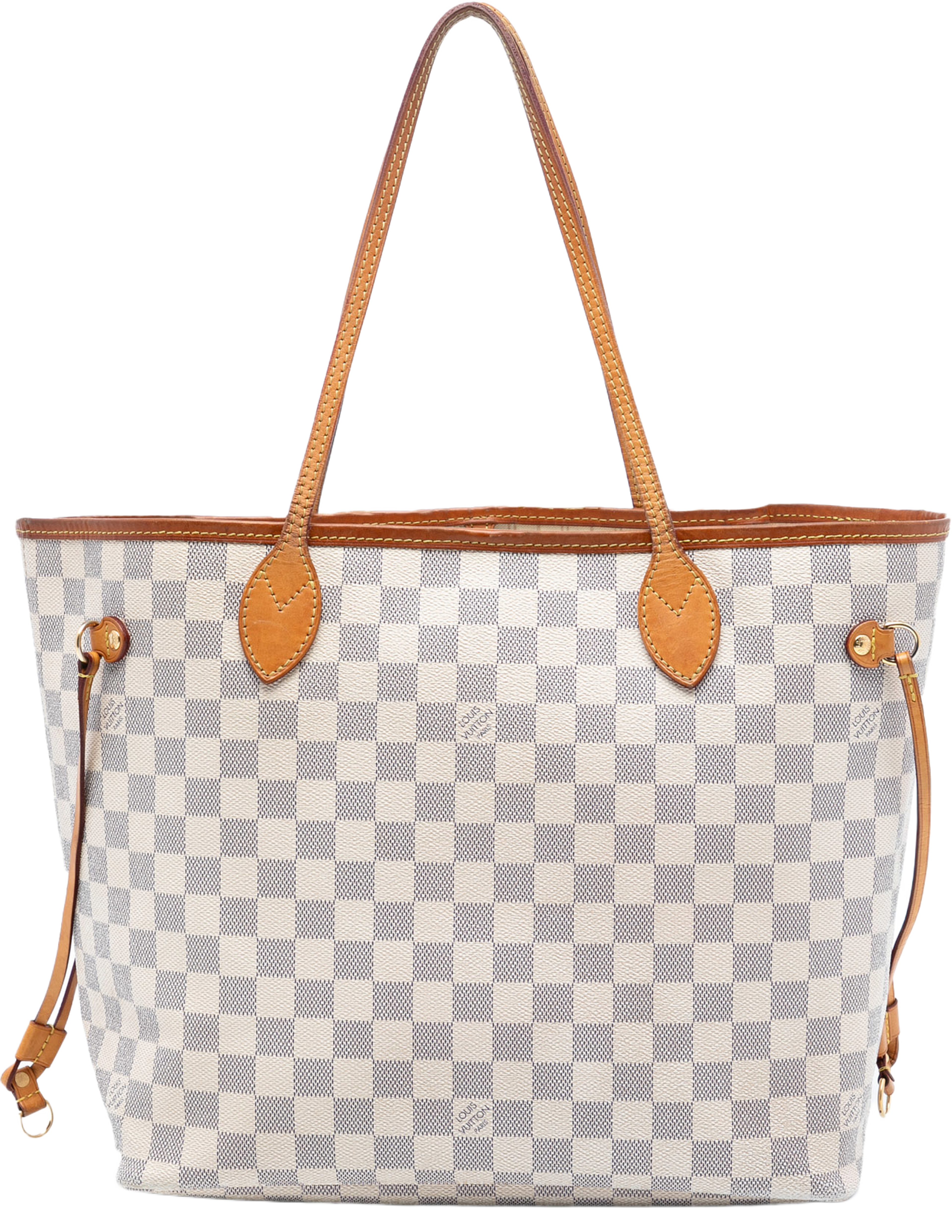 Louis Vuitton Damier Azur Neverfull Mm, från Luxclusif, i färgen white. Klicka för att öppna bilden i stort format
