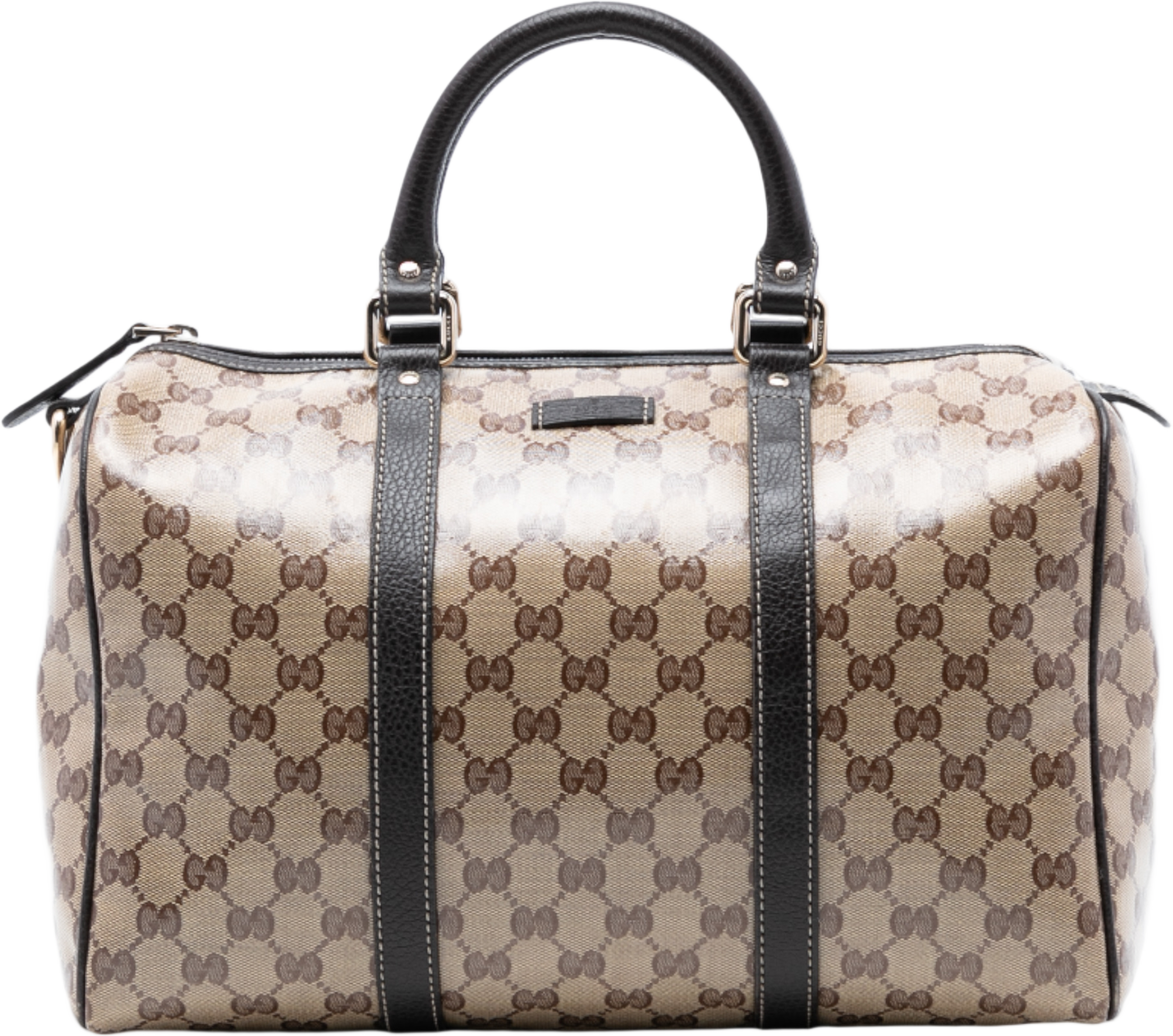 Gucci Medium Gg Crystal Joy Boston Bag, från Luxclusif, i färgen beige. Klicka för att öppna bilden i stort format