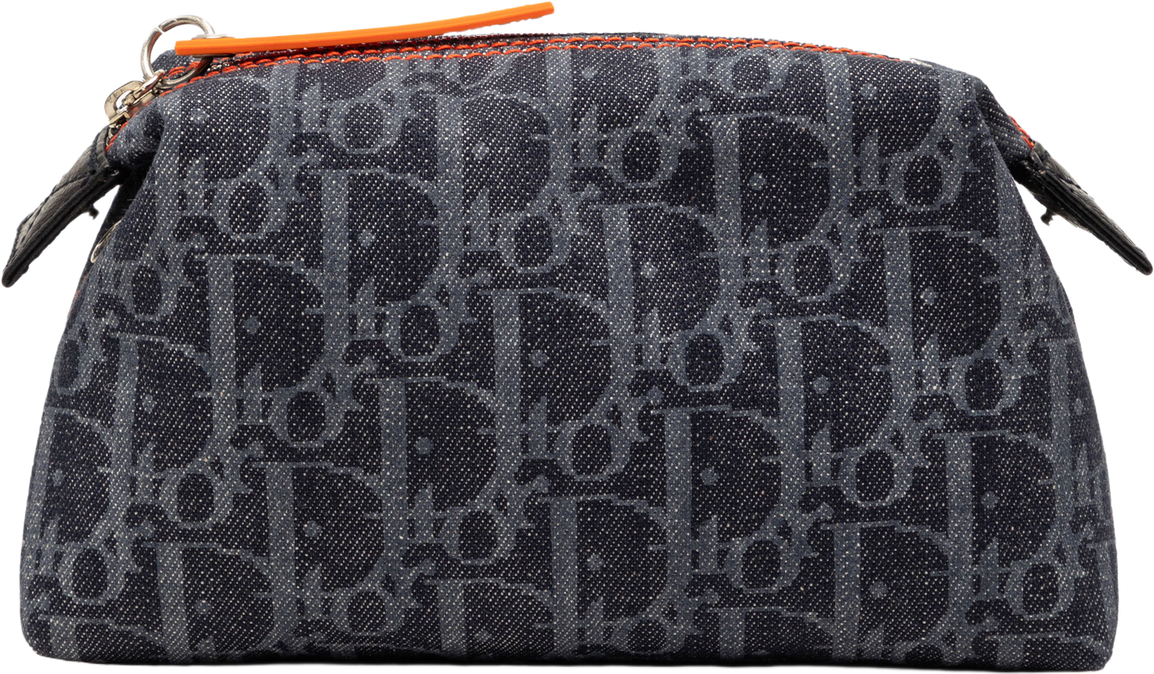Dior Diorissimo Trotter Denim Flight Cosmetic Pouch, från Luxclusif, i färgen dark blue. Klicka för att öppna bilden i stort format