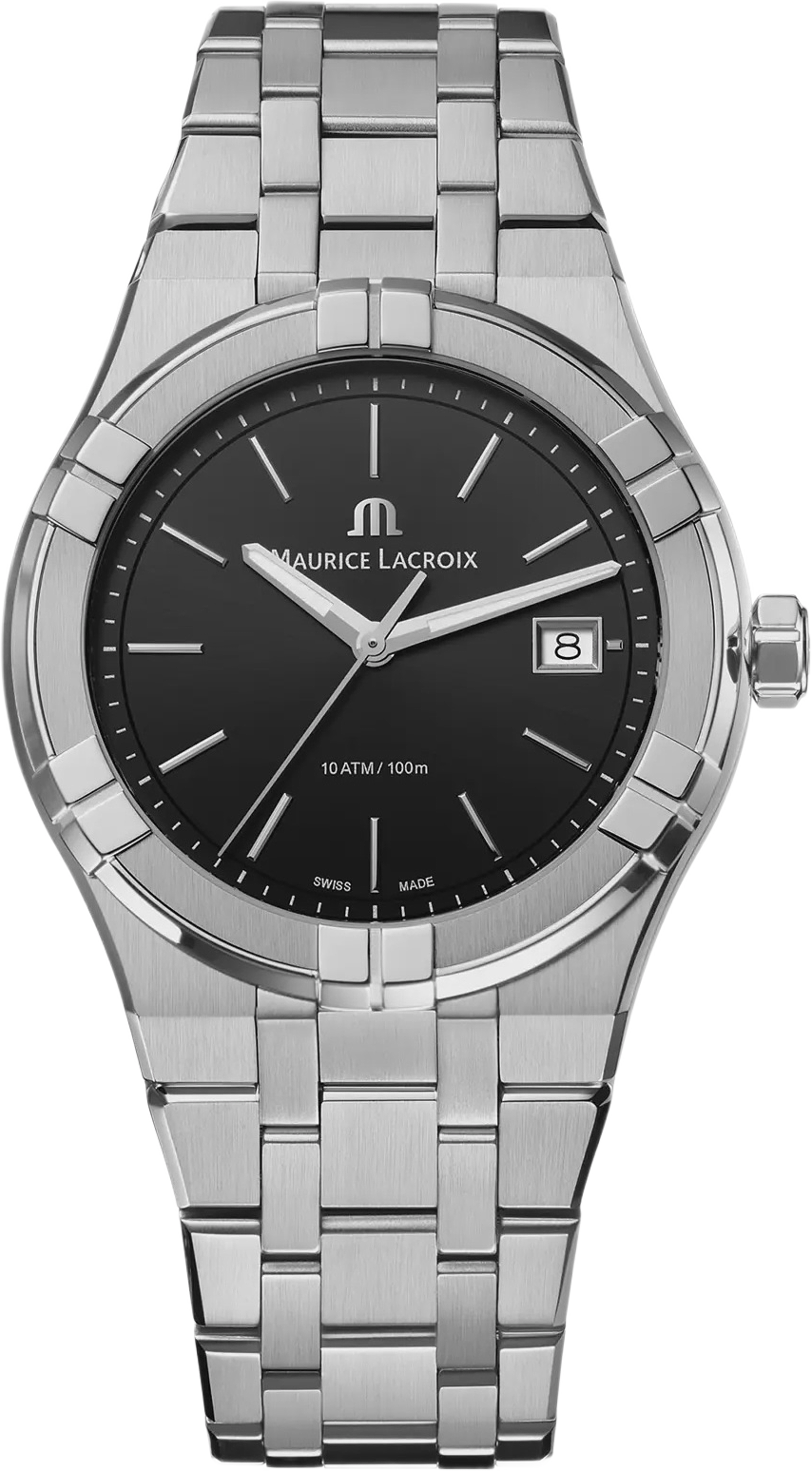 Maurice Lacroix Aikon Unisex Svart/stål, Metallband - Ai1108-ss002-330-1, från MAURICE LACROIX, i färgen 1. Klicka för att öppna bilden i stort format