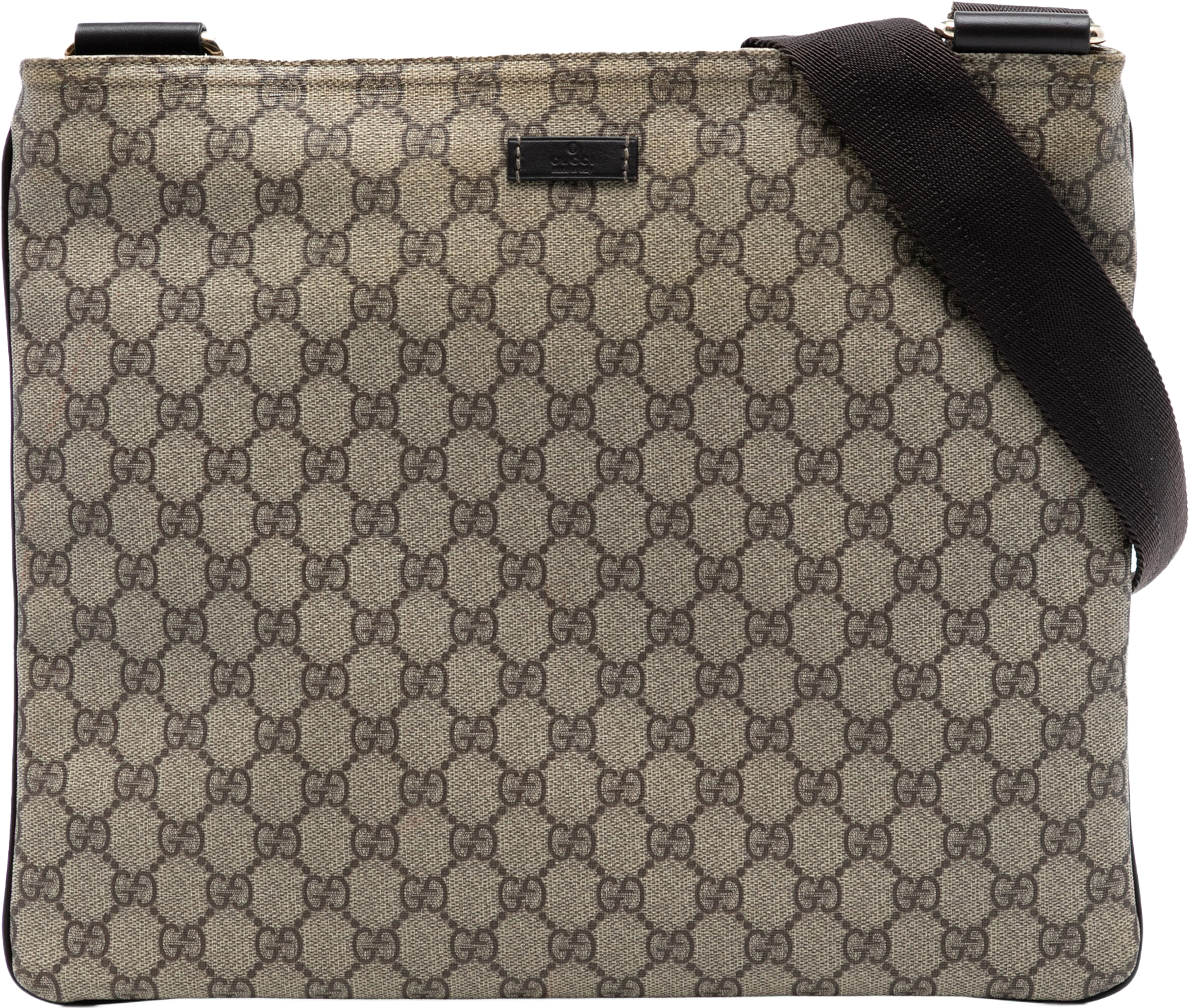 Gucci Gg Supreme Crossbody, från Luxclusif, i färgen beige. Klicka för att öppna bilden i stort format