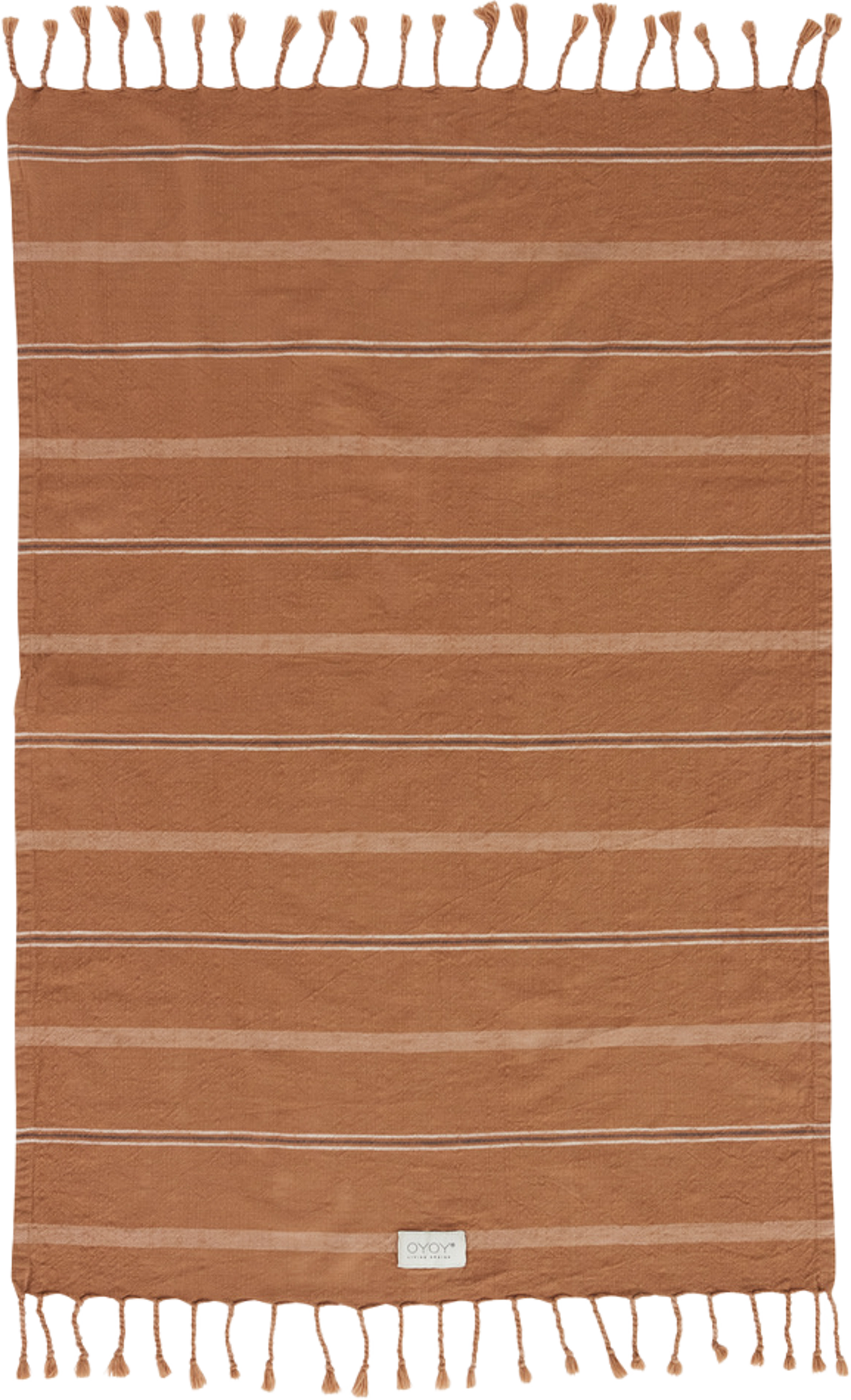 Kyoto Guest Towel, från OYOY Living, i färgen dark caramel. Klicka för att öppna bilden i stort format