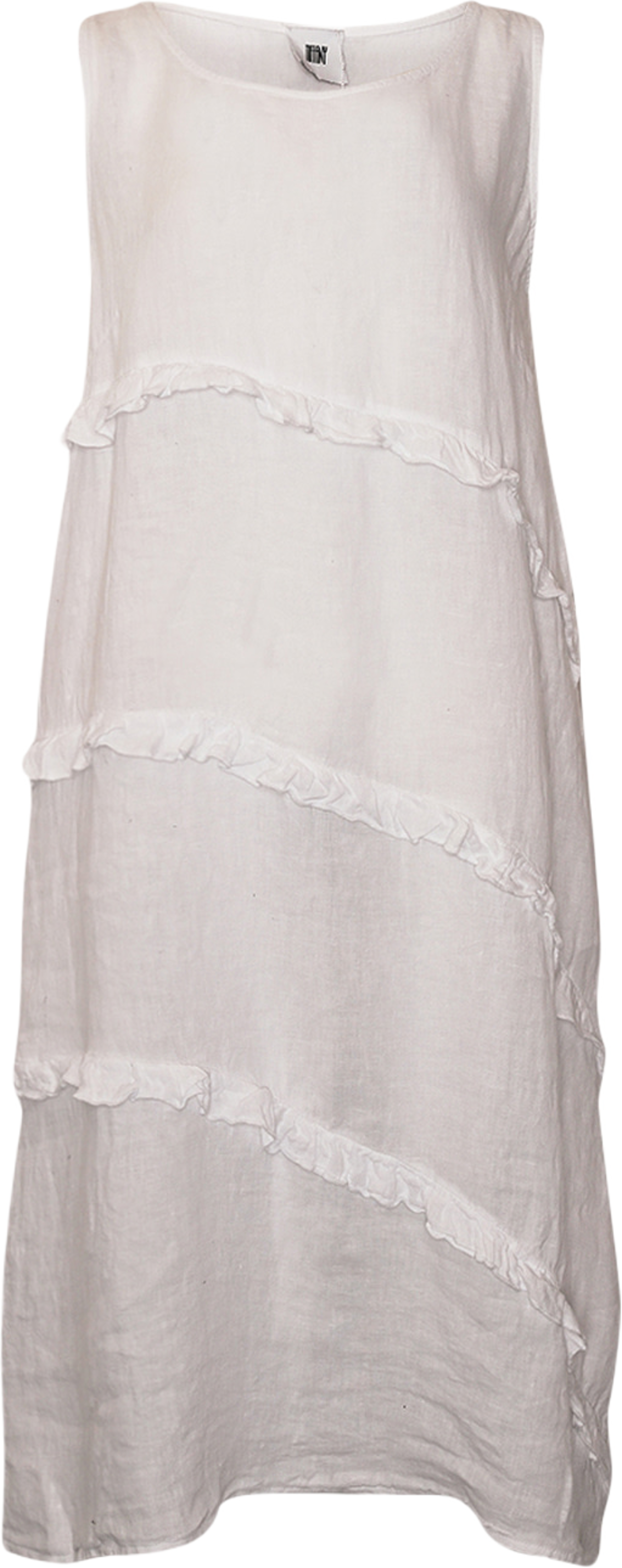 Ivalou, Long Dress, Linen - White