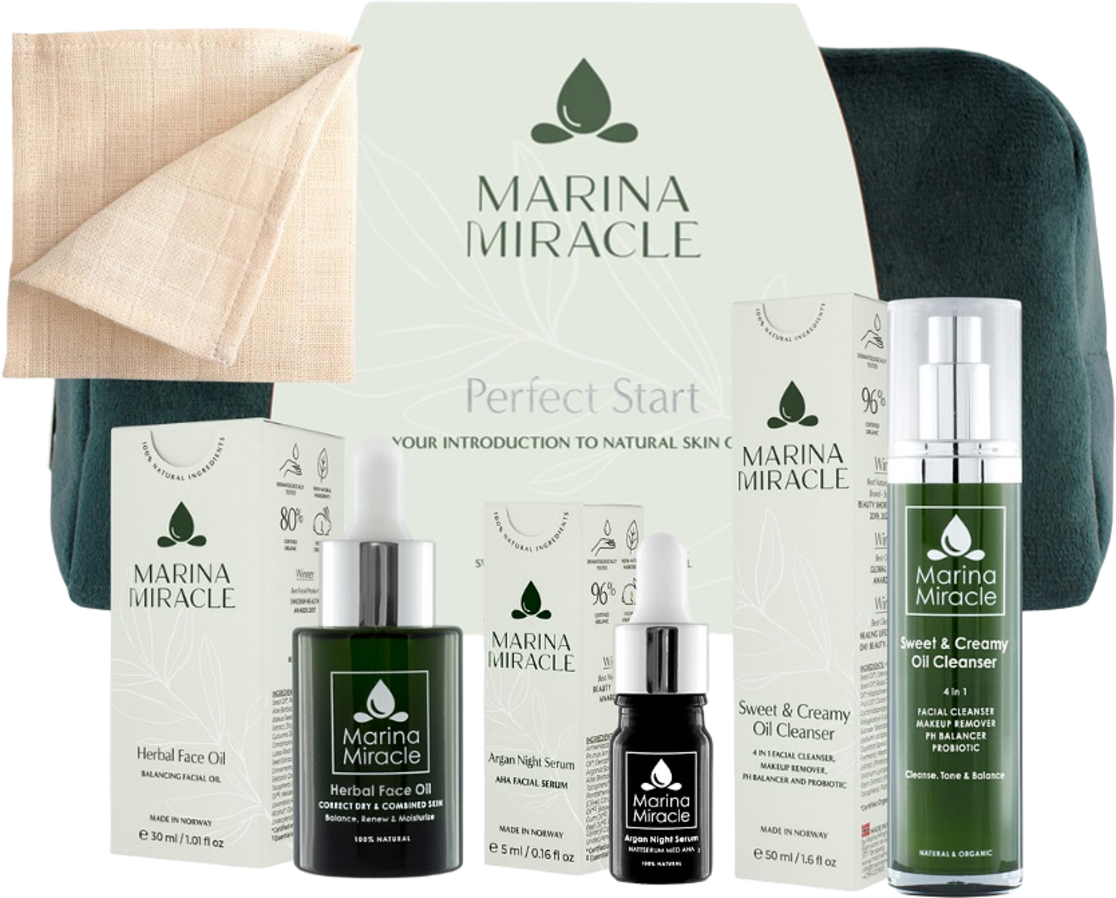 Giftset Perfect Start, från Marina Miracle. Klicka för att öppna bilden i stort format