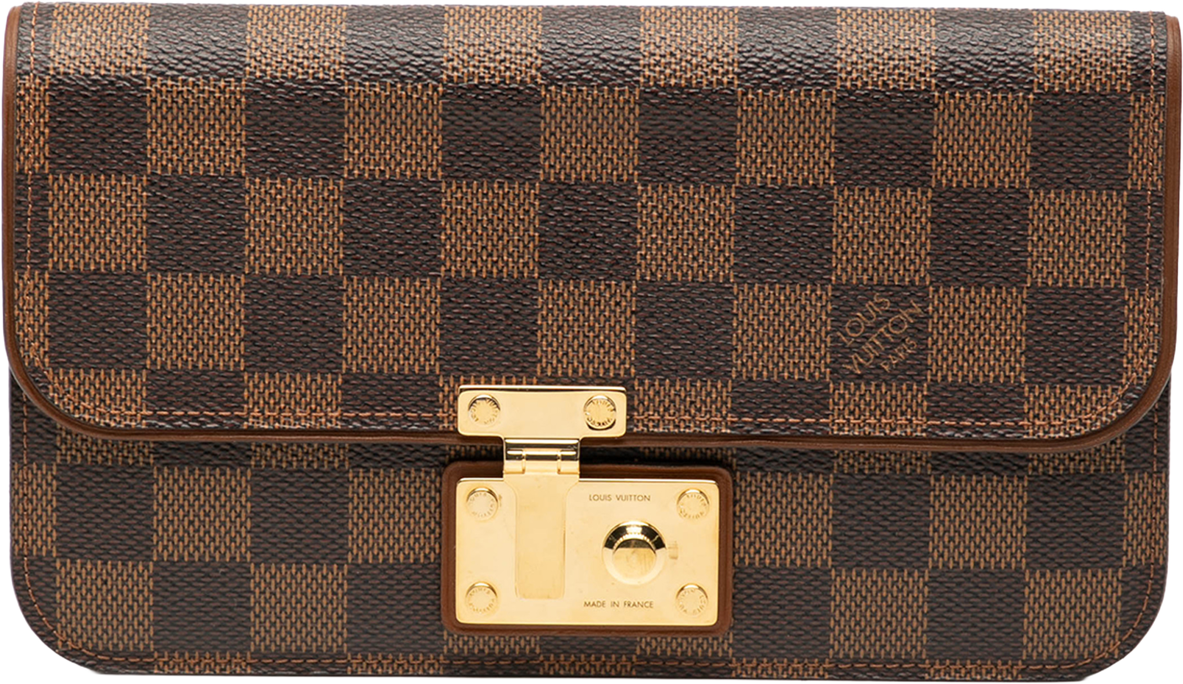 Louis Vuitton Damier Ebene Ascot Wallet, från Luxclusif, i färgen brown. Klicka för att öppna bilden i stort format