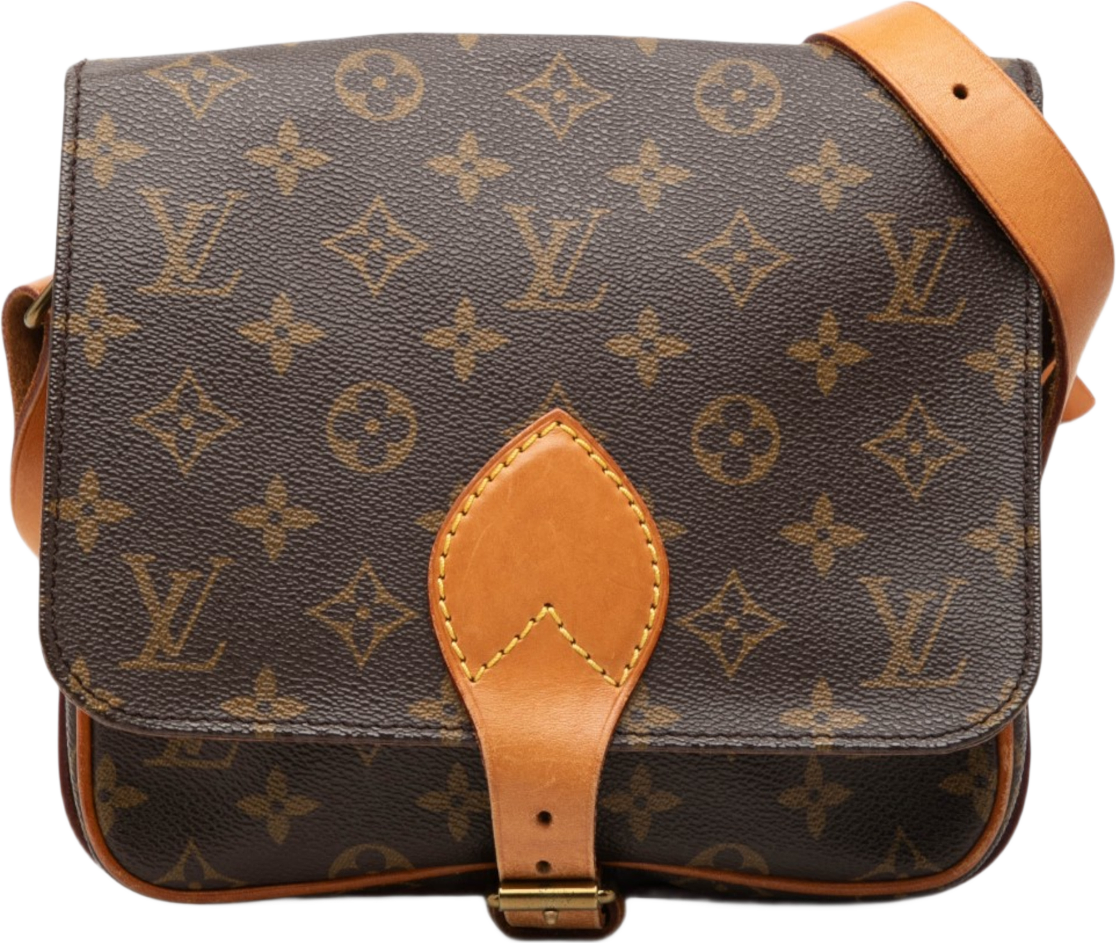 Louis Vuitton Monogram Cartouchiere Mm, från Luxclusif, i färgen brun. Klicka för att öppna bilden i stort format