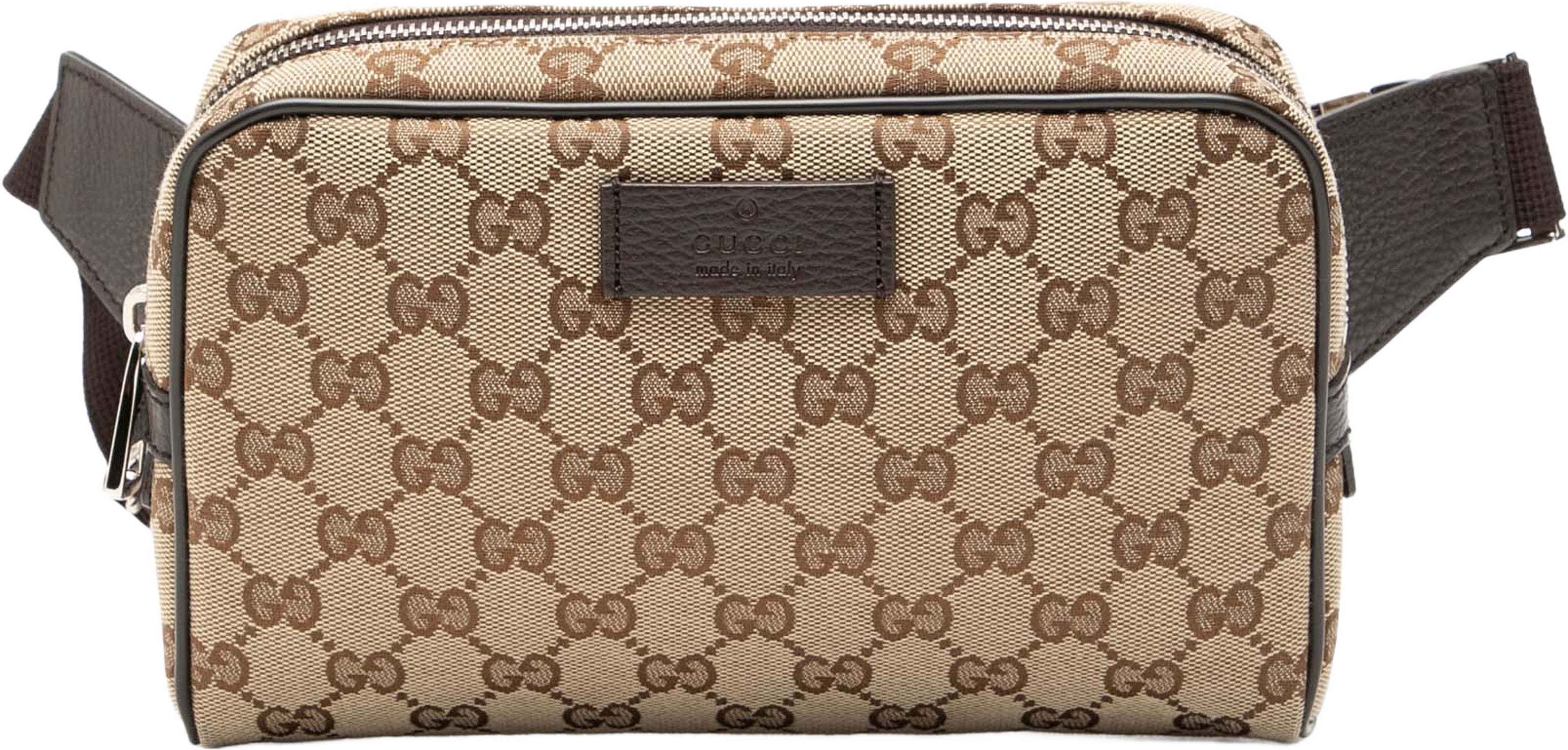 Gucci Gg Canvas Belt Bag, från Luxclusif, i färgen beige. Klicka för att öppna bilden i stort format