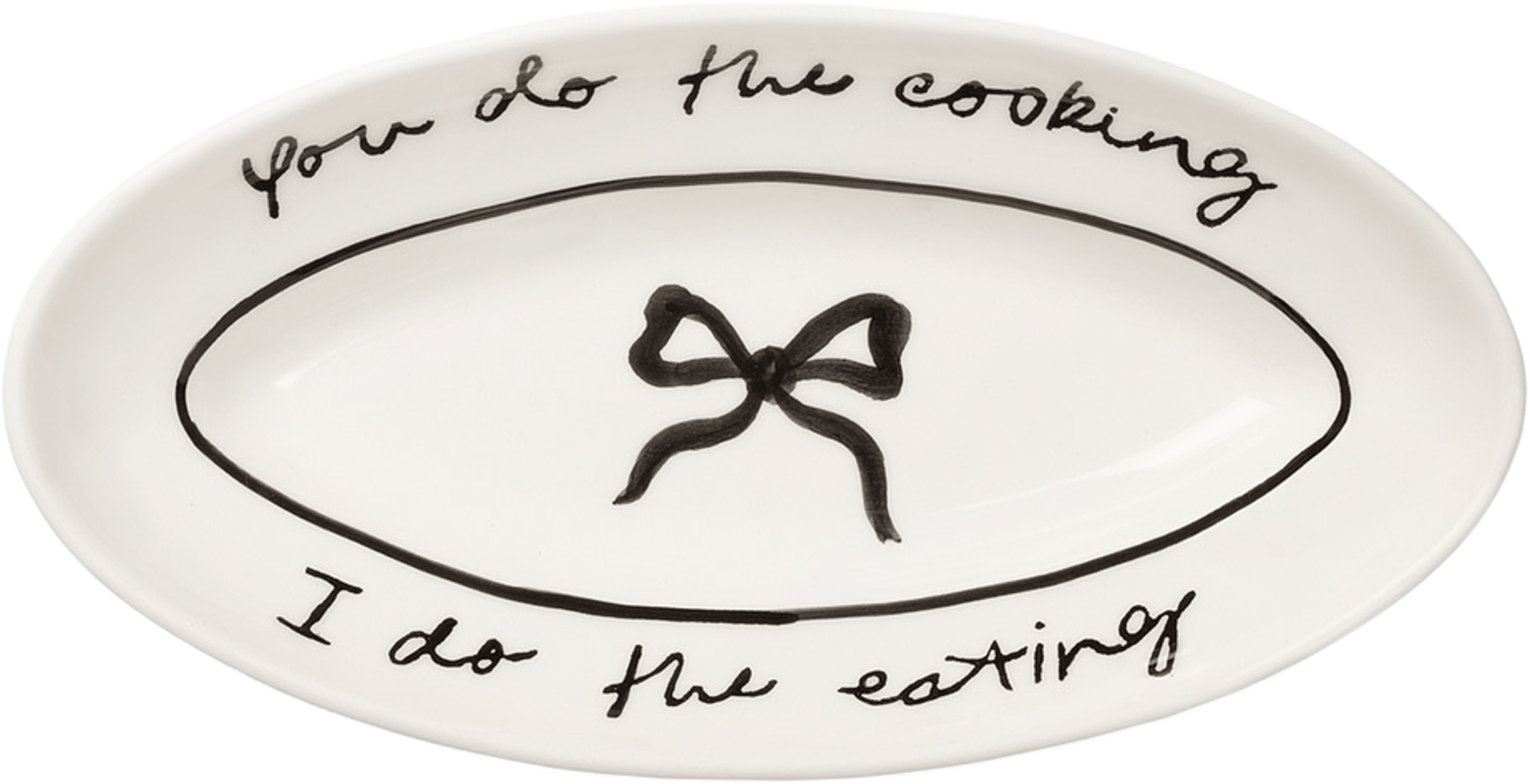 Bow Litet Serveringsfat - 26 Cm, från Pick A Poppy, i färgen black. Klicka för att öppna bilden i stort format