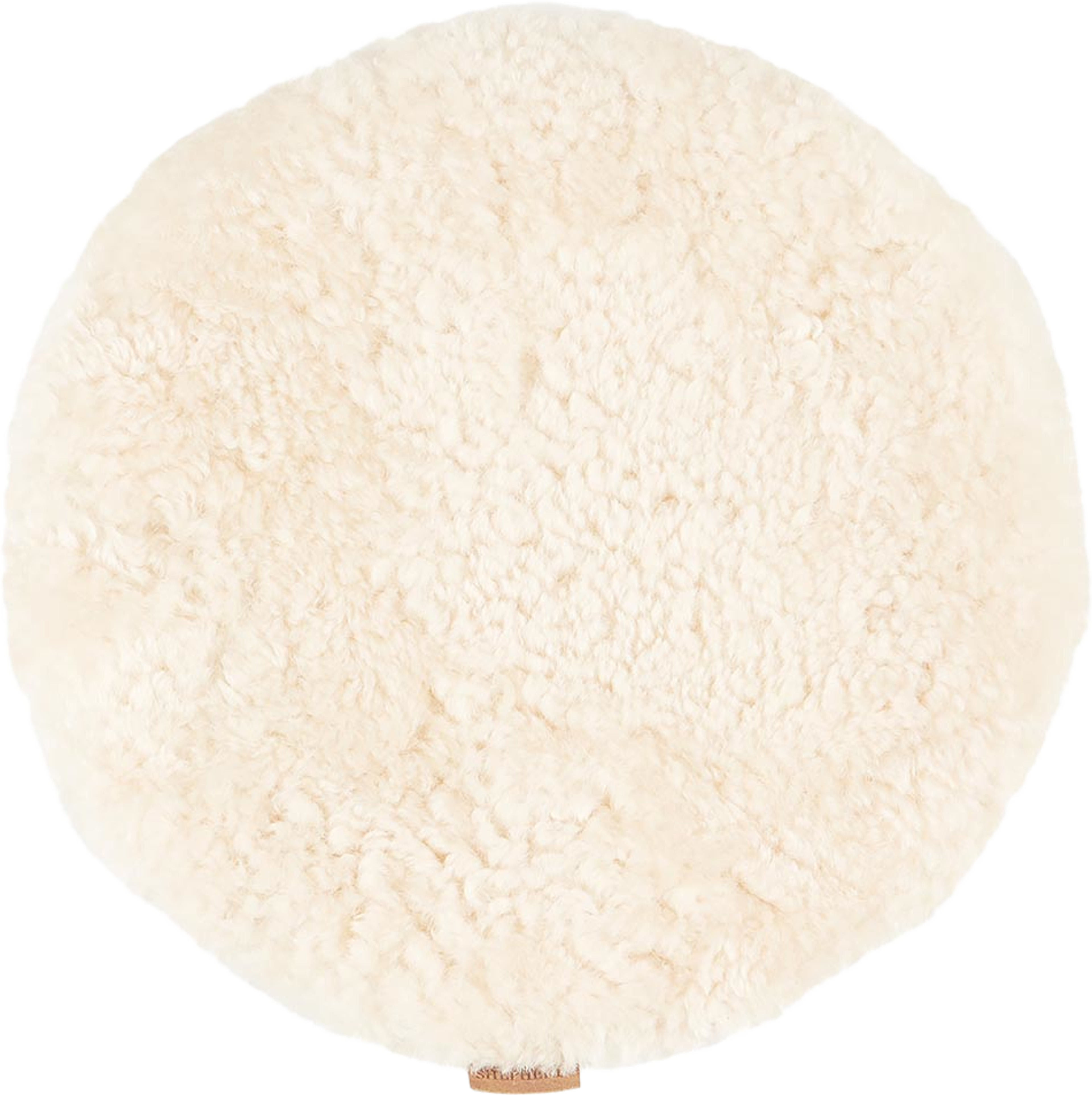 Ida Stolsdyna Ej Vadderad 36cm Rund, från Shepherd, i färgen creme. Klicka för att öppna bilden i stort format