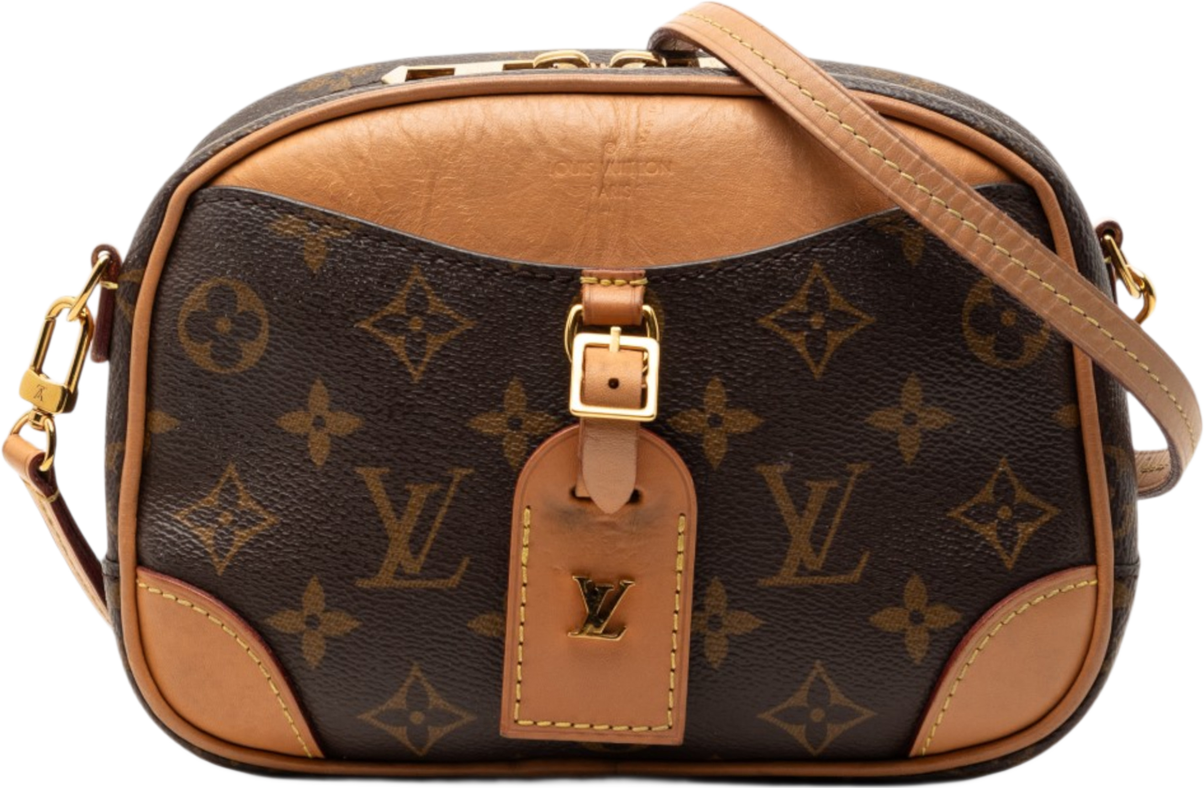Louis Vuitton Monogram Mini Deauville, från Luxclusif, i färgen brown. Klicka för att öppna bilden i stort format