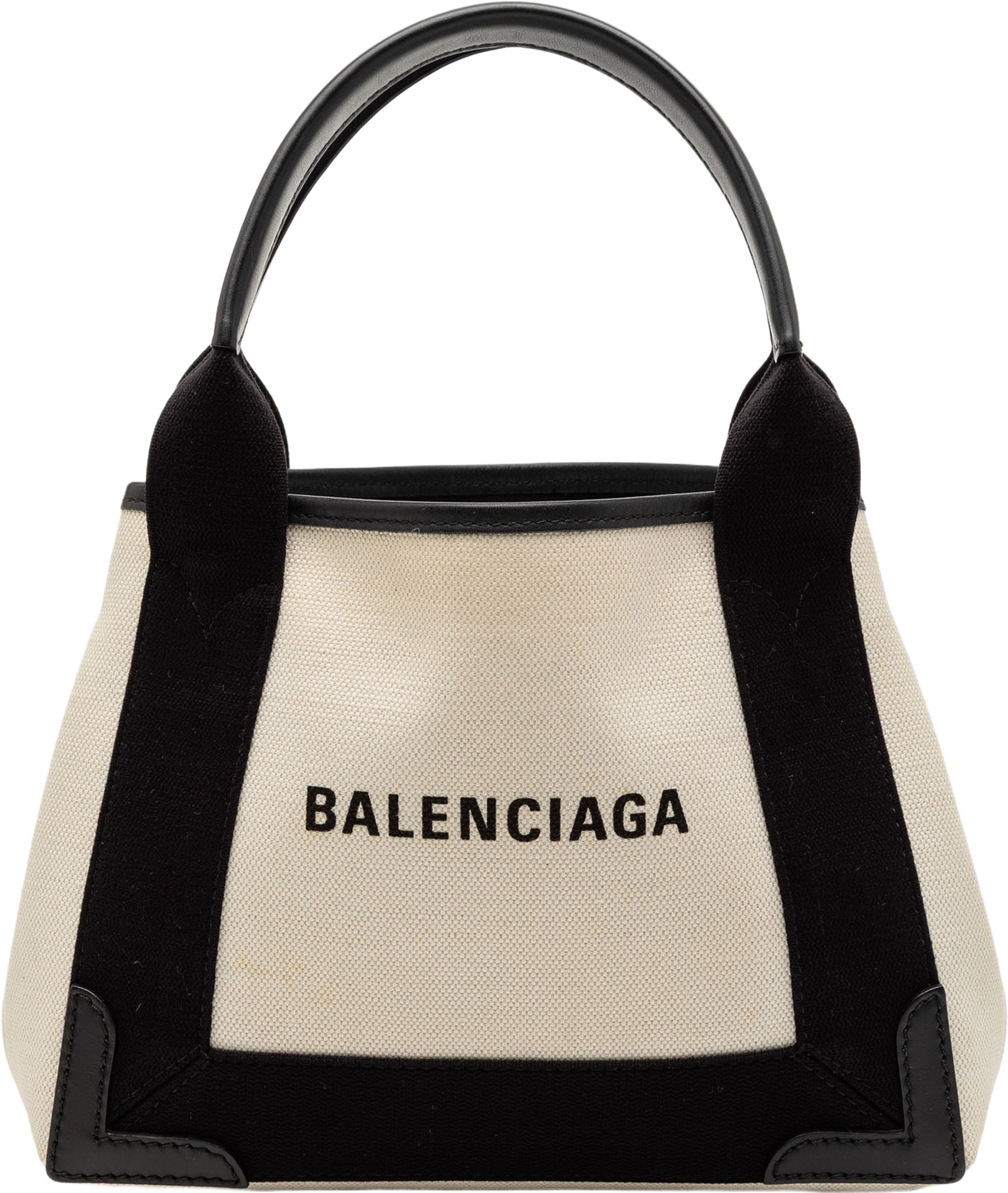 Balenciaga Canvas Navy Cabas Xs, från Luxclusif, i färgen white. Klicka för att öppna bilden i stort format