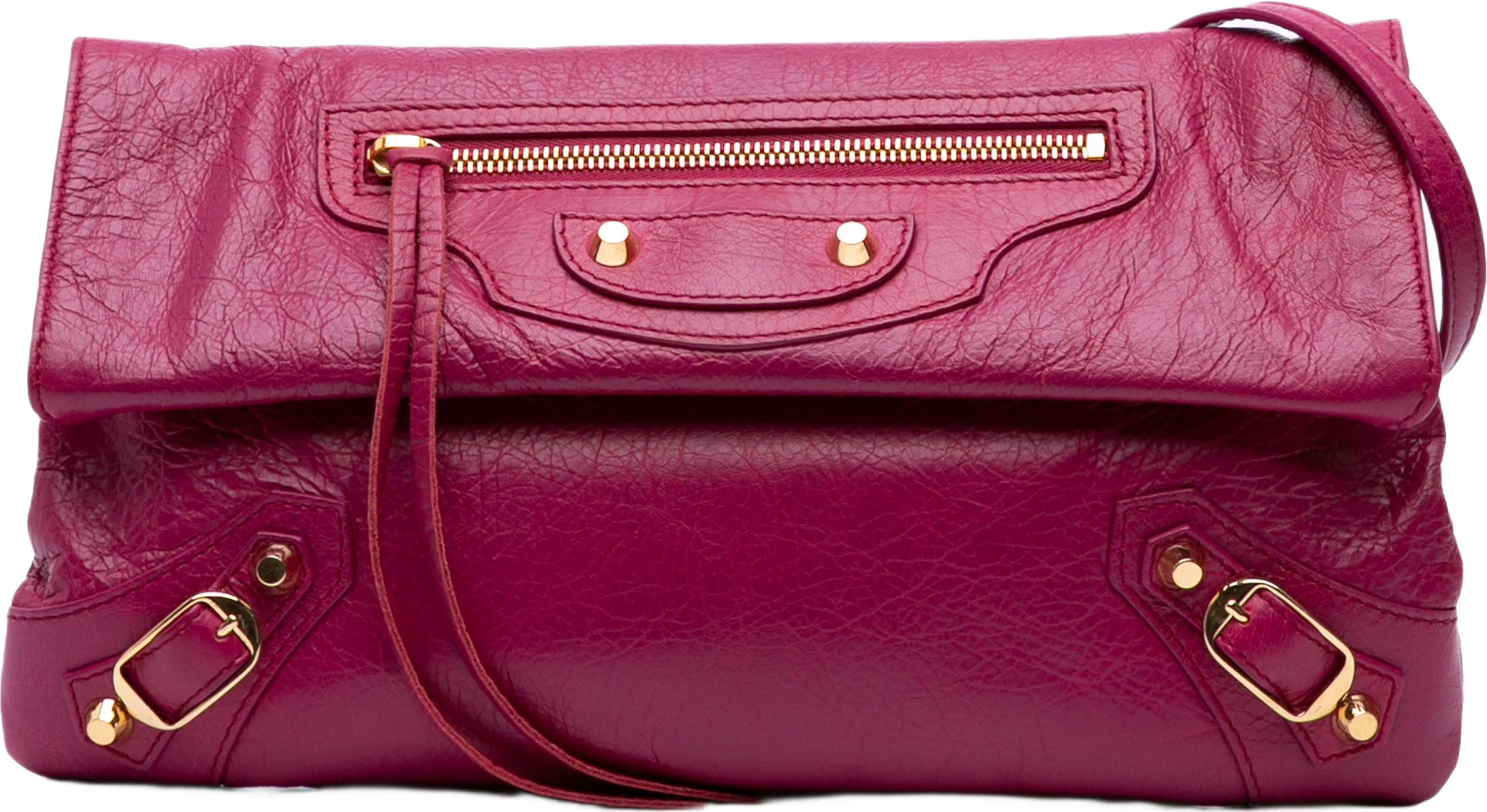 Balenciaga Lambskin Motocross Classic Giant 12 Envelope Crossbody
