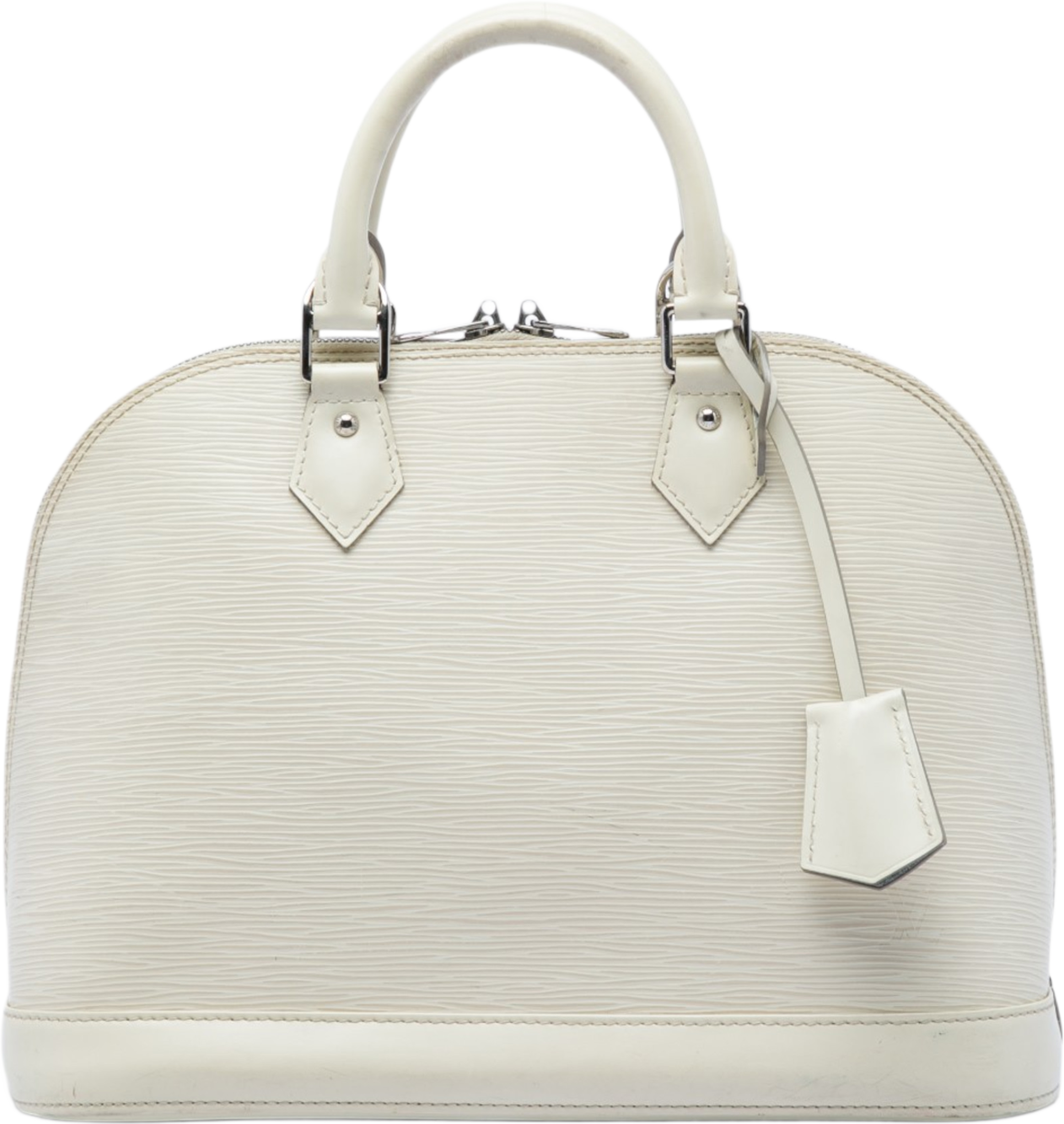 Louis Vuitton Epi Alma Pm, från Luxclusif, i färgen vit. Klicka för att öppna bilden i stort format