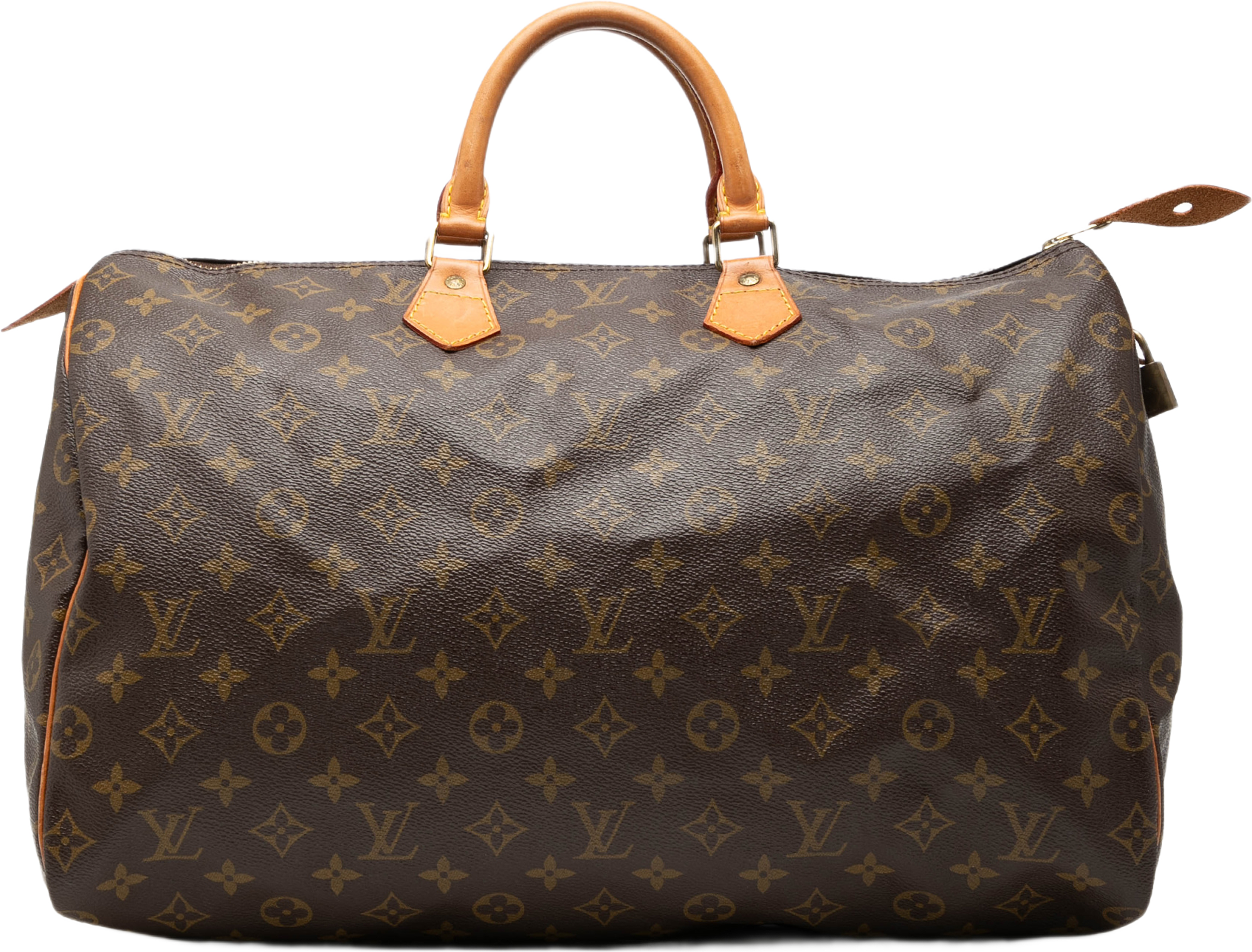 Louis Vuitton Monogram Speedy 40, från Luxclusif, i färgen brown. Klicka för att öppna bilden i stort format
