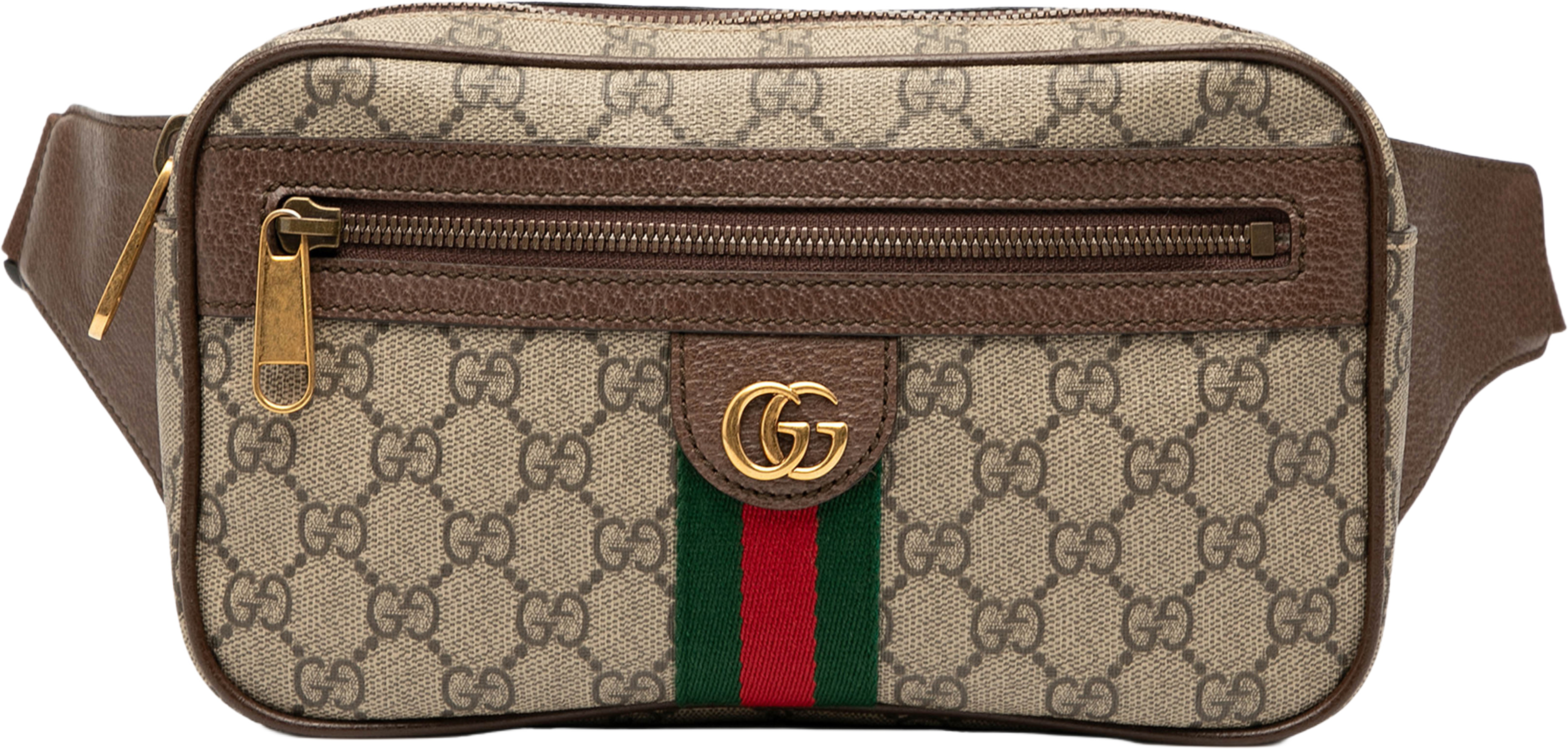 Gucci Small Gg Supreme Ophidia Belt Bag, från Luxclusif, i färgen beige. Klicka för att öppna bilden i stort format