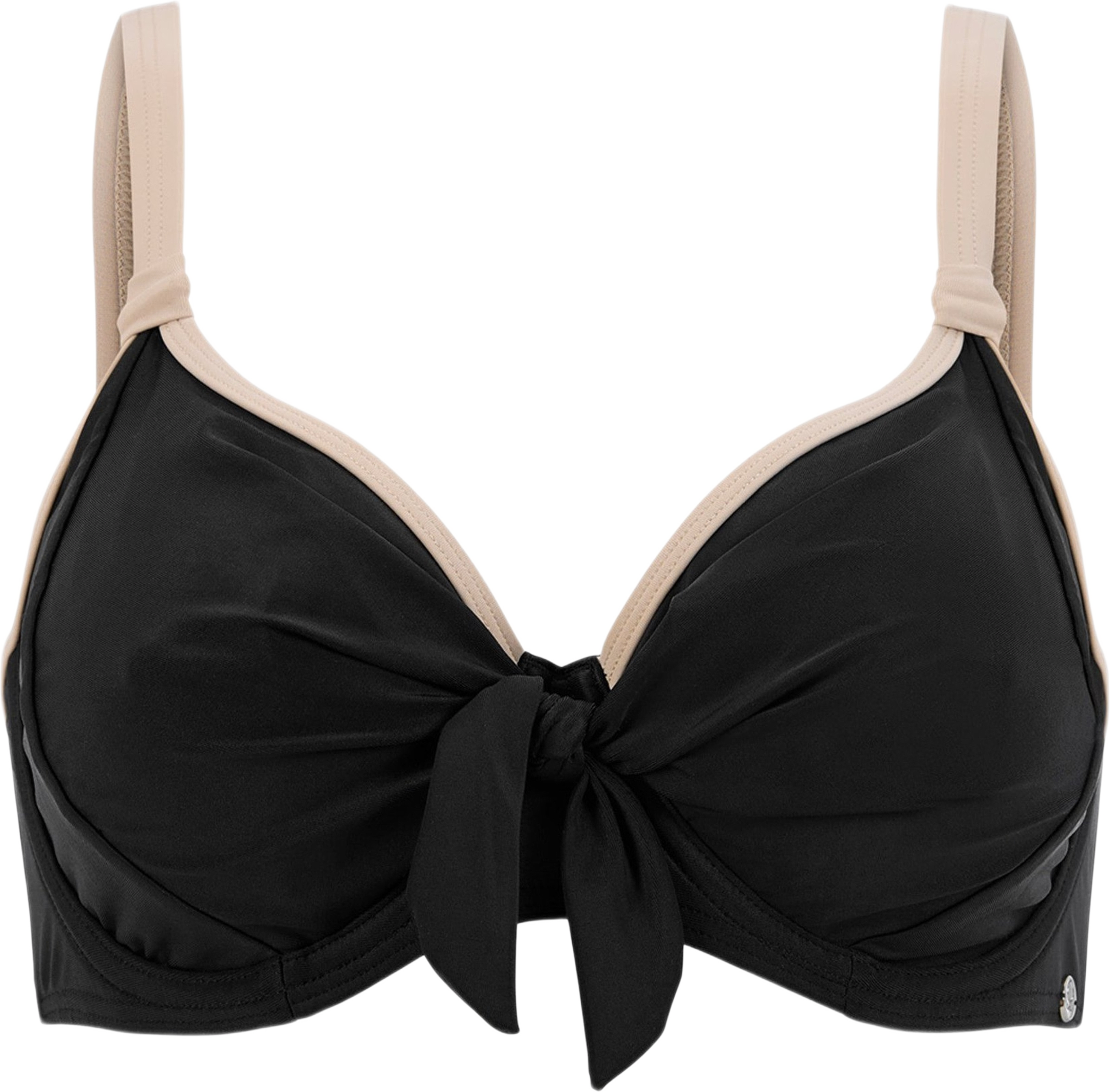 Bahamas Bikini Bygel-bh, från Swegmark, i färgen black/beige. Klicka för att öppna bilden i stort format