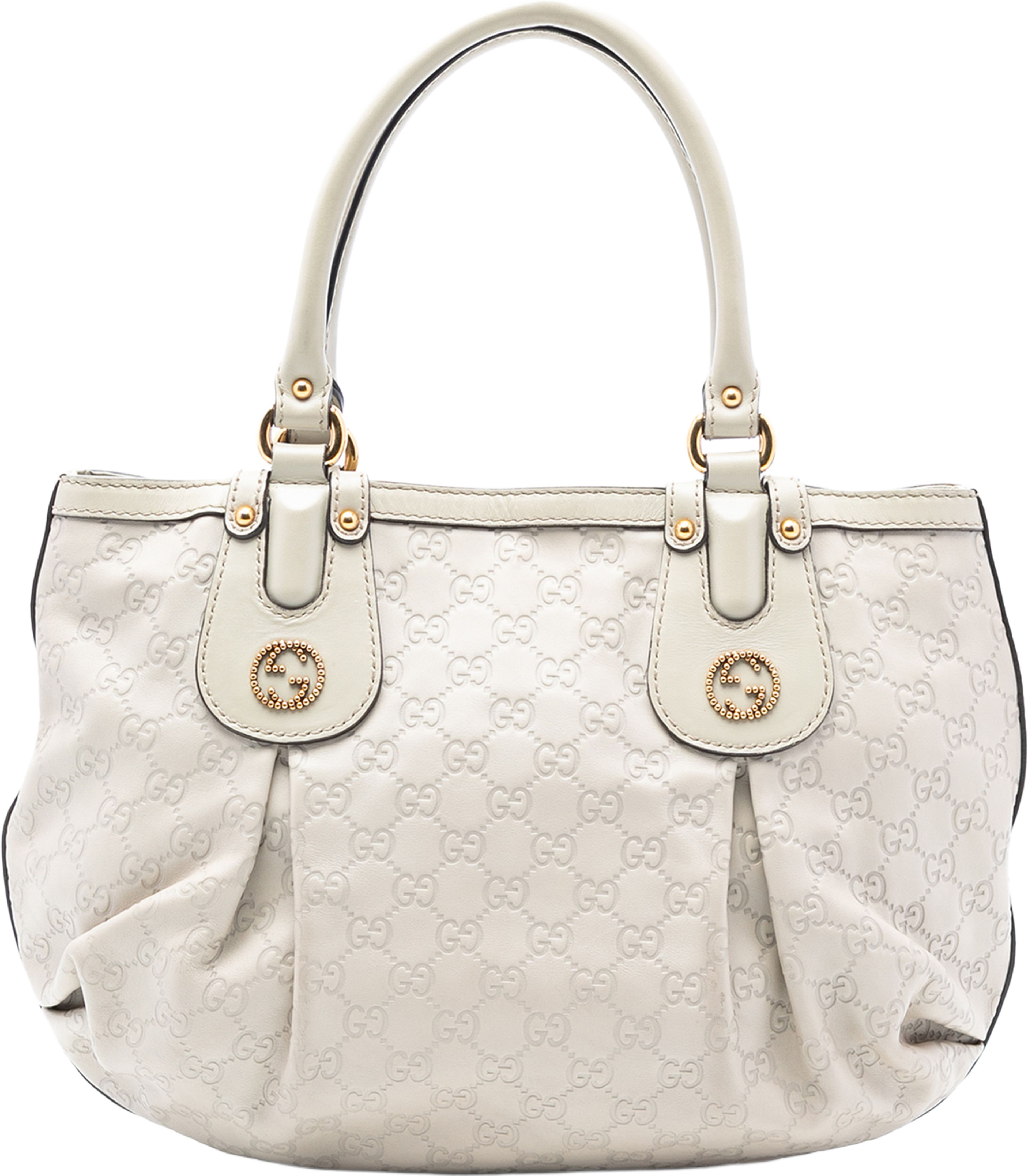 Gucci Guccissima Scarlett Tote, från Luxclusif, i färgen white. Klicka för att öppna bilden i stort format