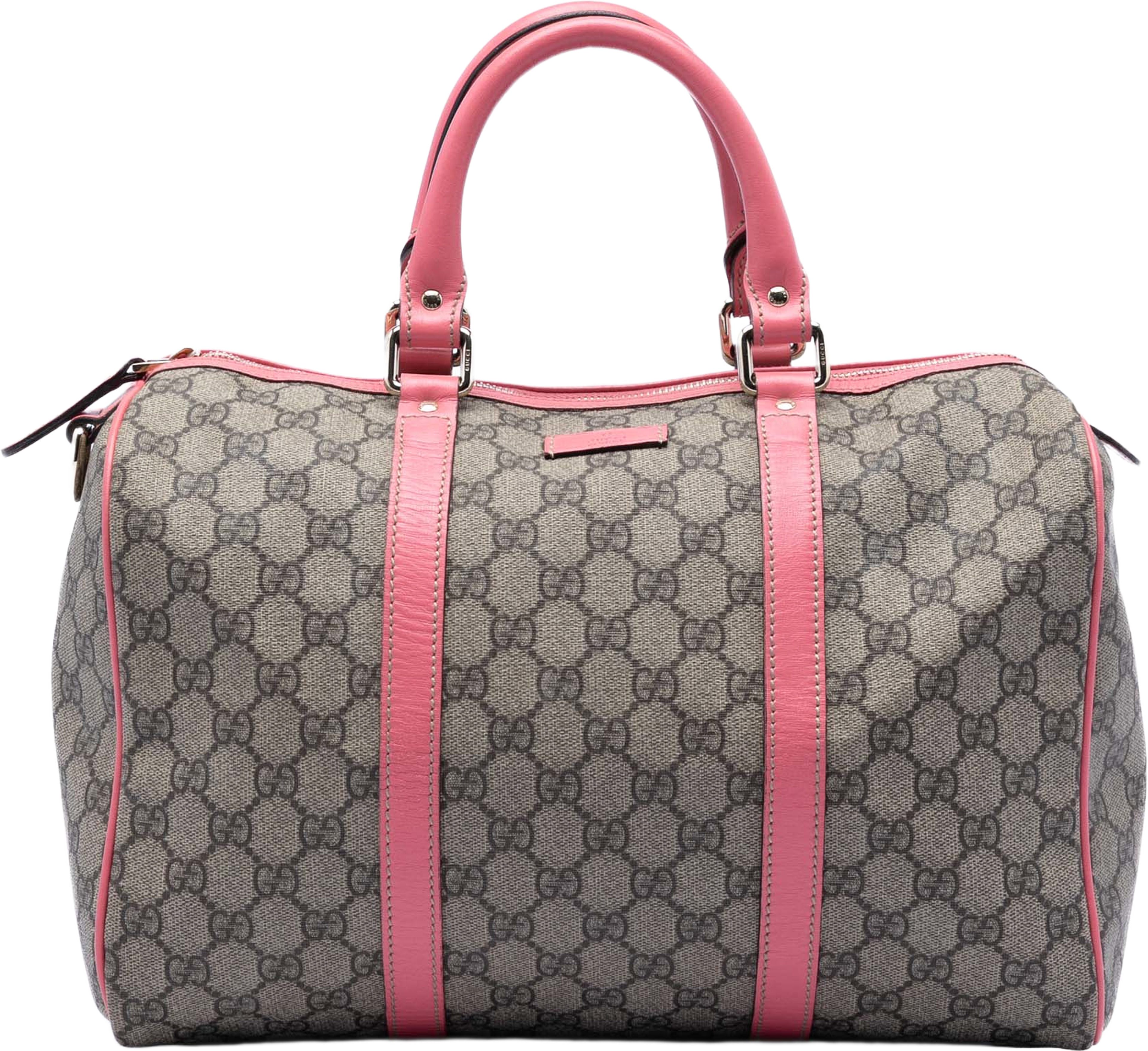 Gucci Medium Gg Supreme Joy Boston Bag, från Luxclusif, i färgen beige. Klicka för att öppna bilden i stort format