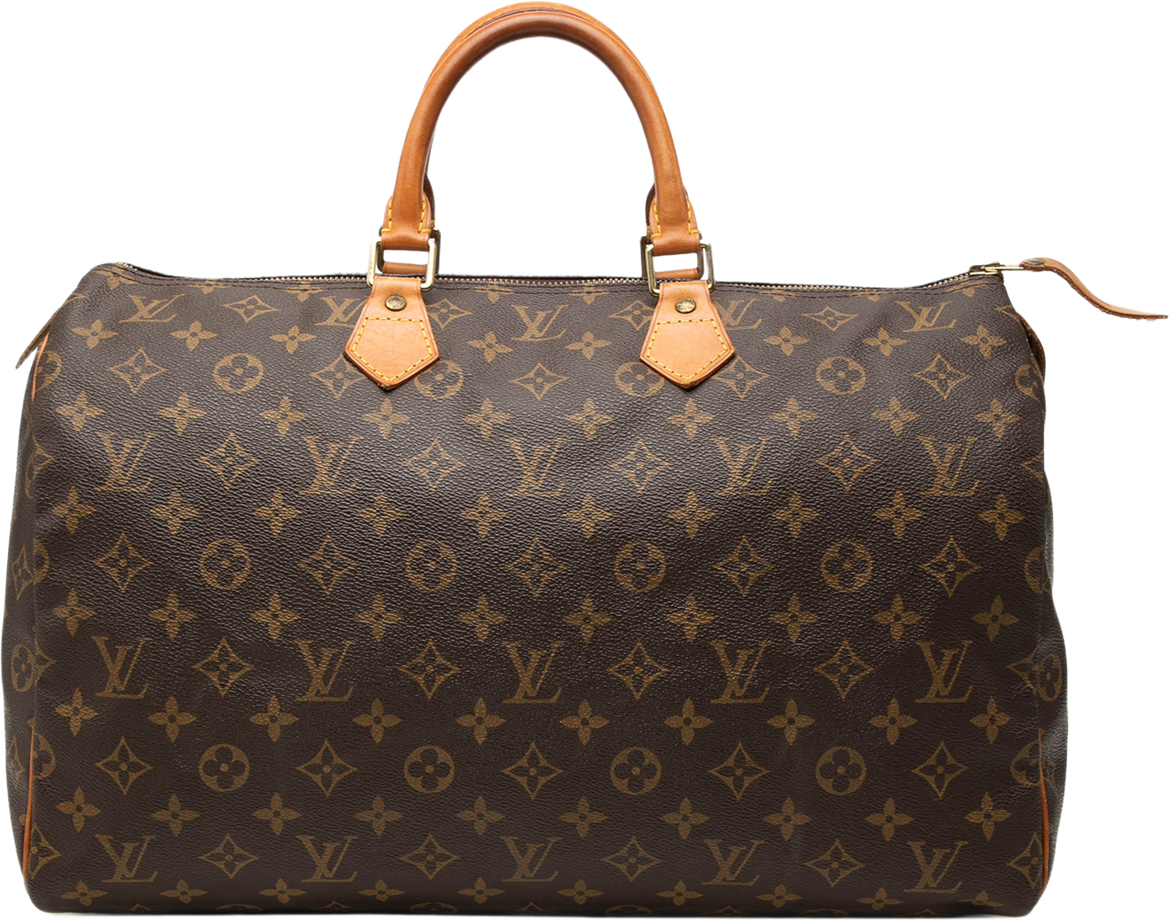 Louis Vuitton Monogram Speedy 40, från Luxclusif, i färgen brun. Klicka för att öppna bilden i stort format