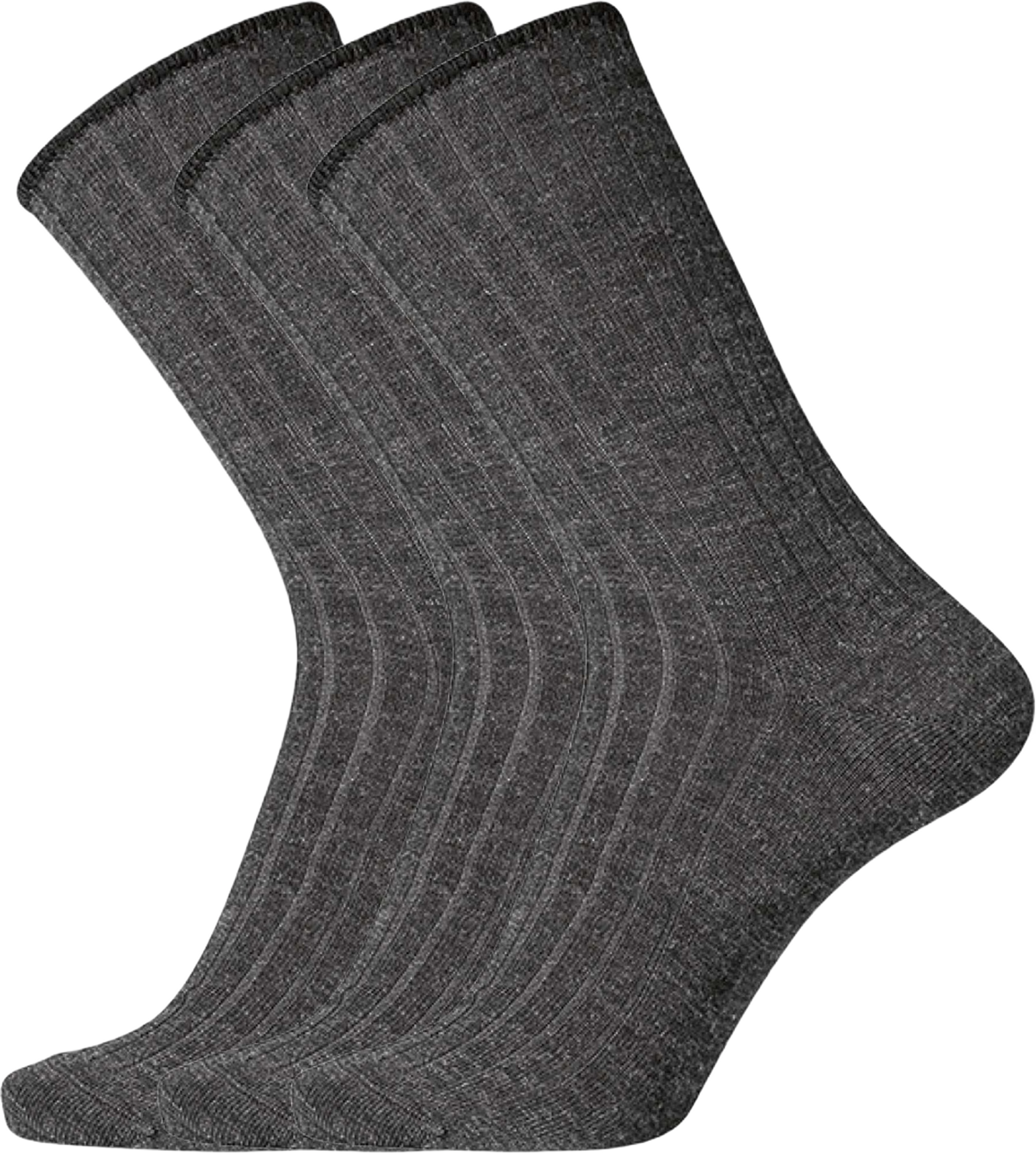 3-pack "no Elastic" Strumpor | Ull | Grå