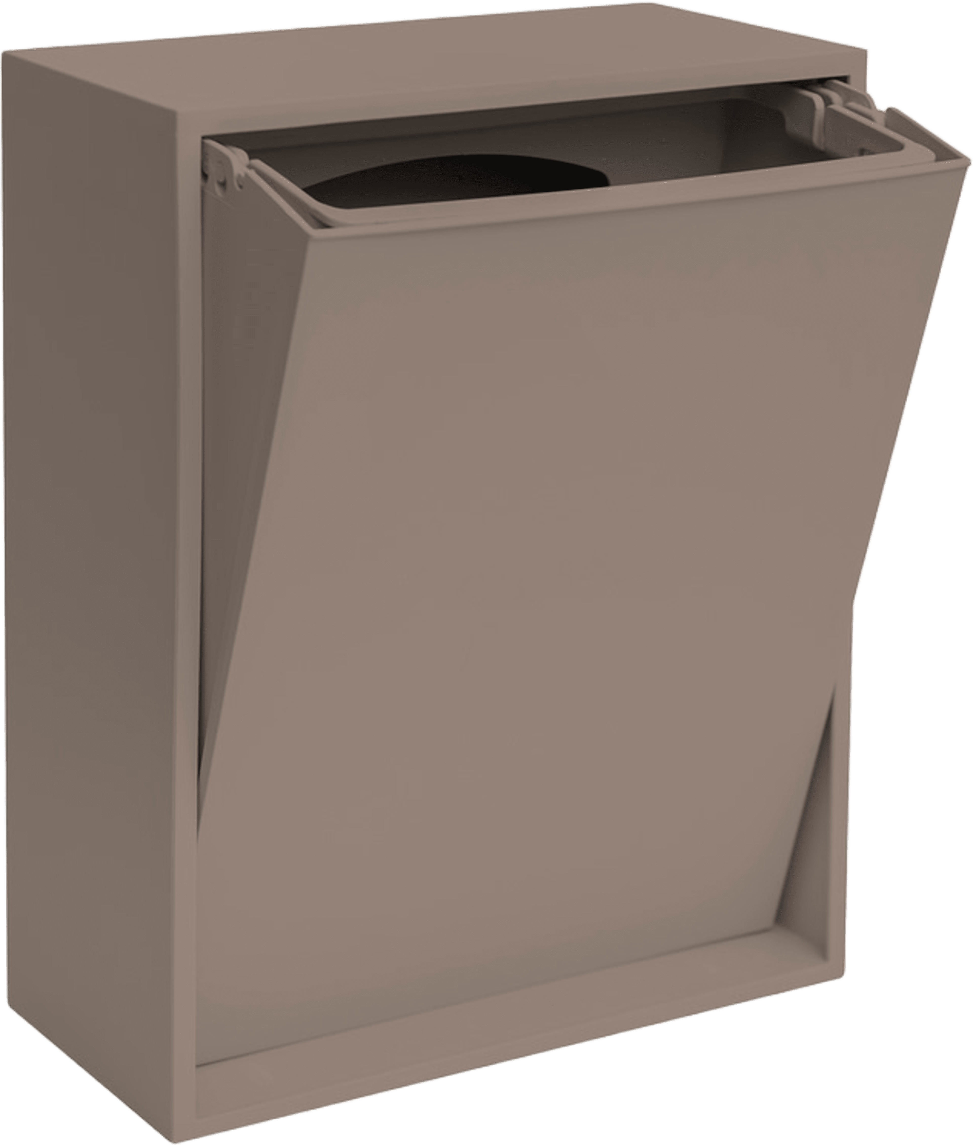 Recycling Box, från ReCollector, i färgen fungi brown. Klicka för att öppna bilden i stort format