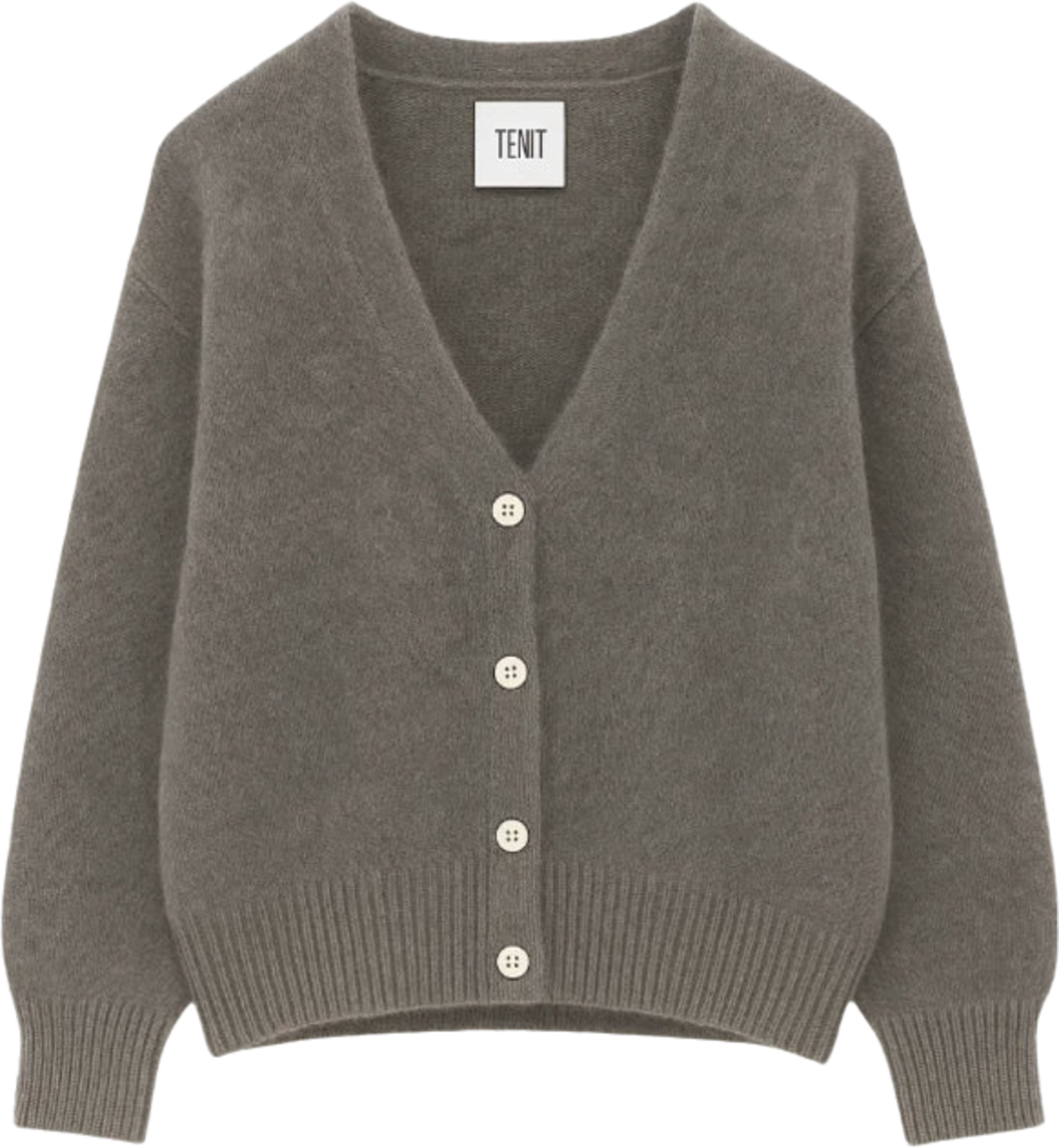 Lilje Mohair, Knit Cardigan - Light Grey, från Tiffany, i färgen light grey. Klicka för att öppna bilden i stort format