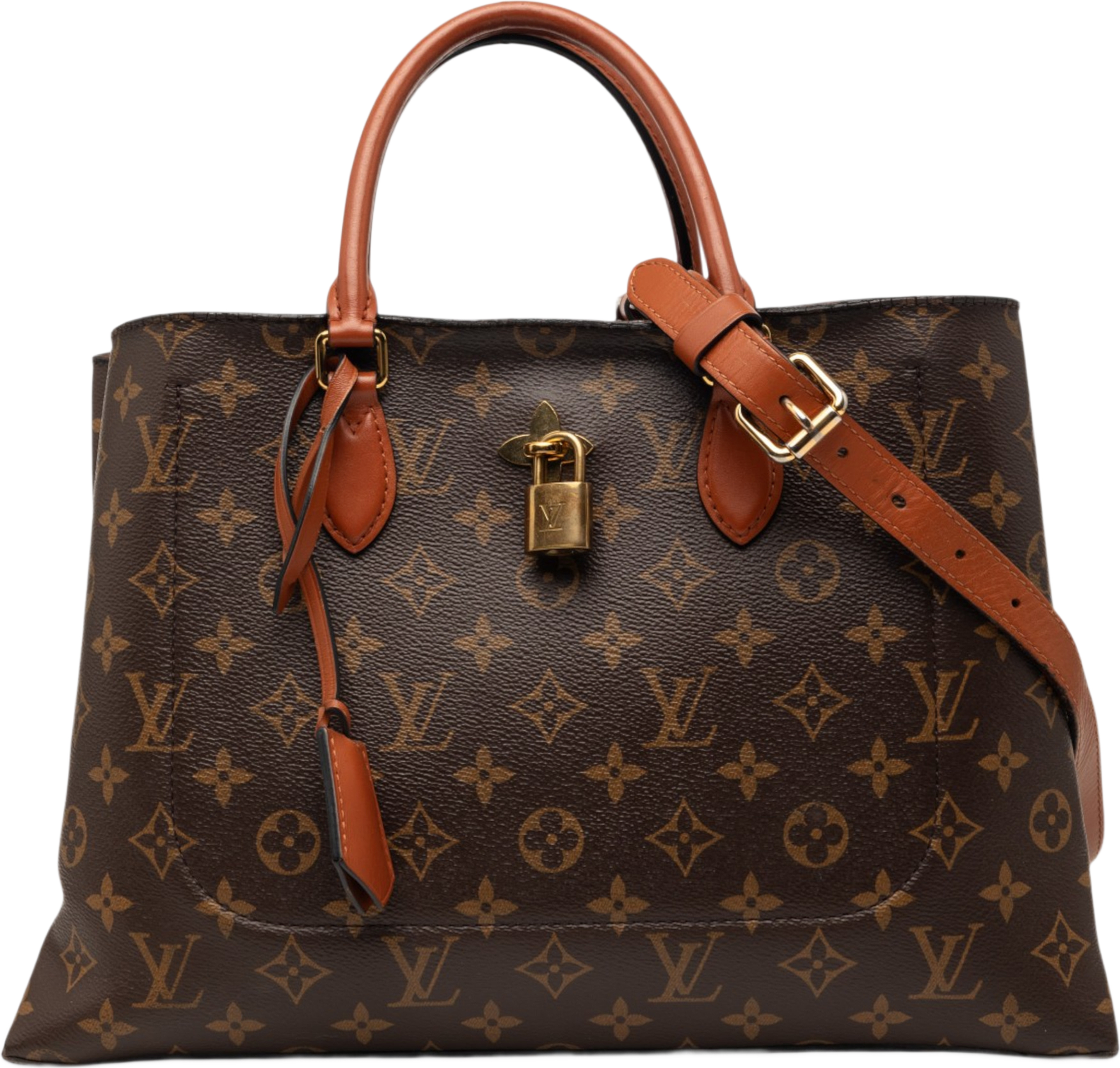 Louis Vuitton Monogram Flower Tote, från Luxclusif, i färgen brown. Klicka för att öppna bilden i stort format