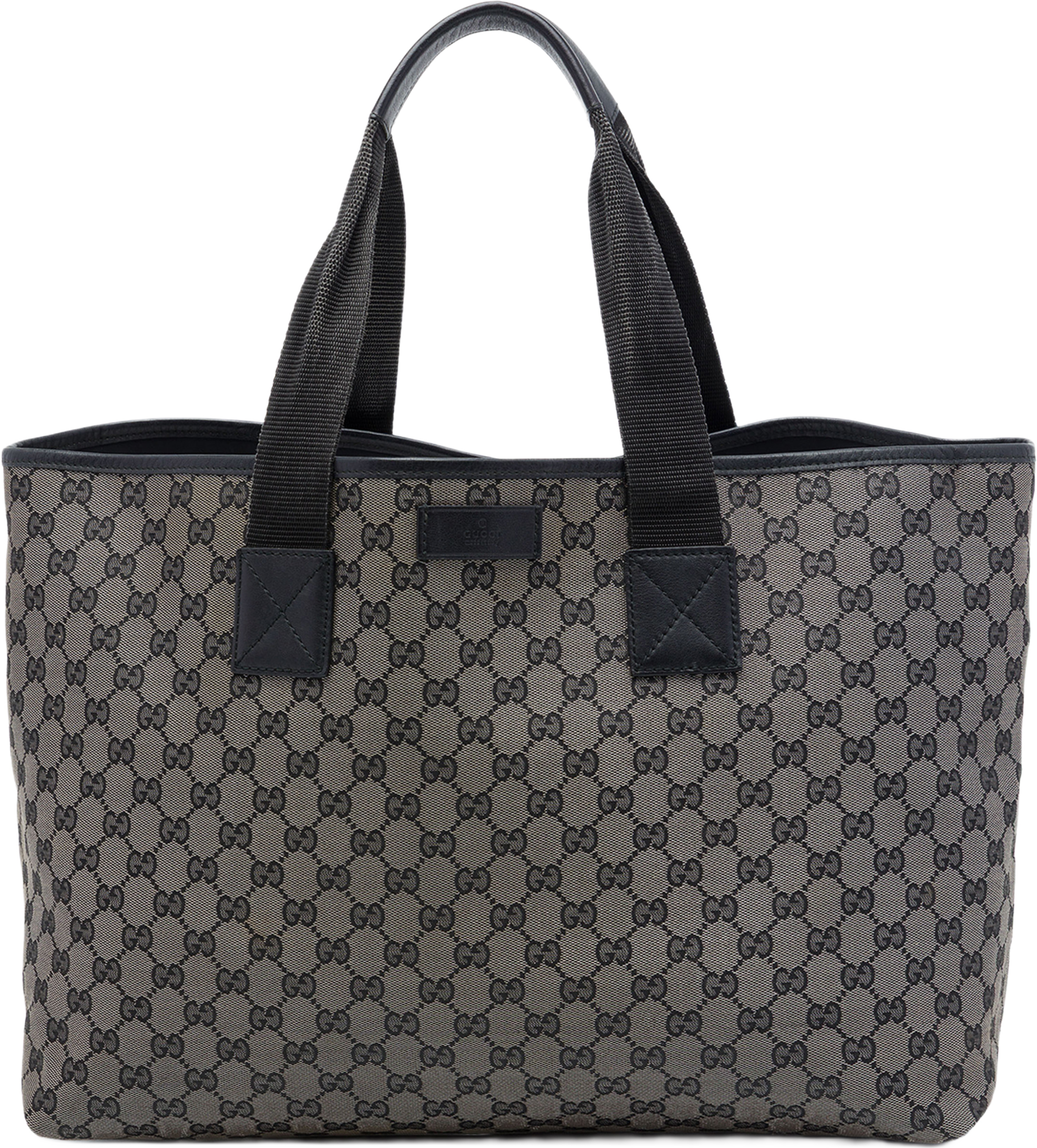 Gucci Gg Denim Tote, från Luxclusif, i färgen grå. Klicka för att öppna bilden i stort format