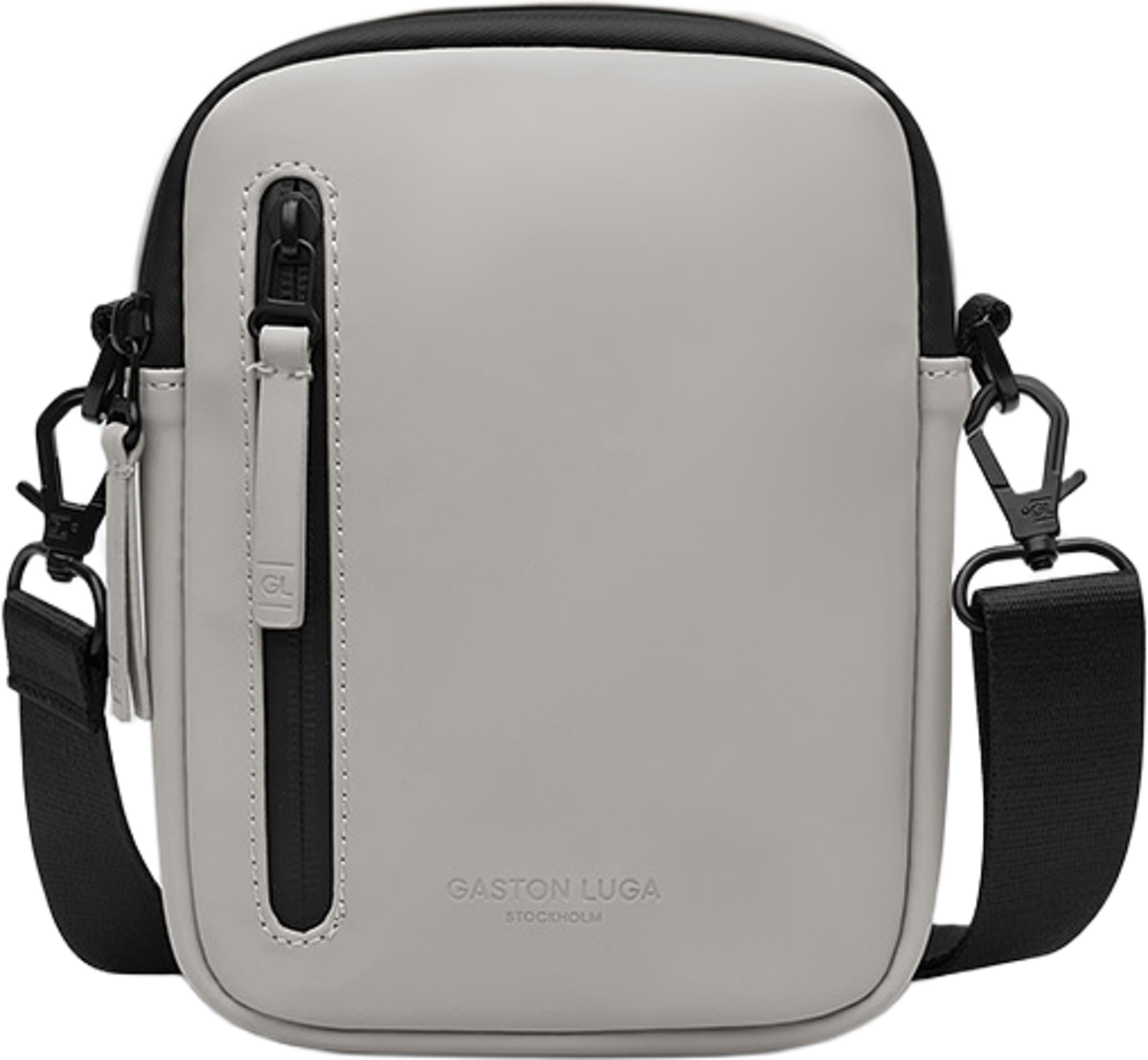 Däsh Verti Crossbody, från Gaston Luga, i färgen taupe. Klicka för att öppna bilden i stort format