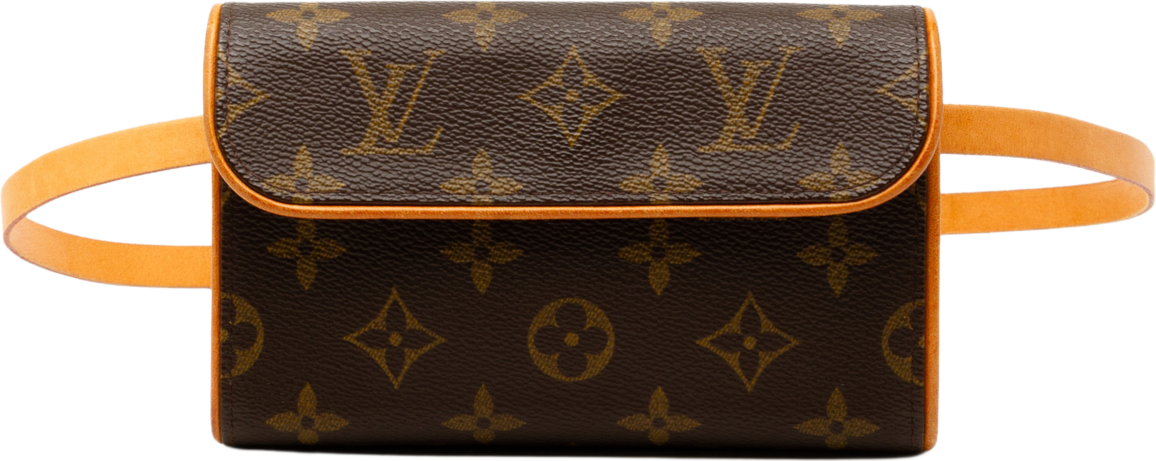 Louis Vuitton Monogram Pochette Florentine, från Luxclusif, i färgen brown. Klicka för att öppna bilden i stort format