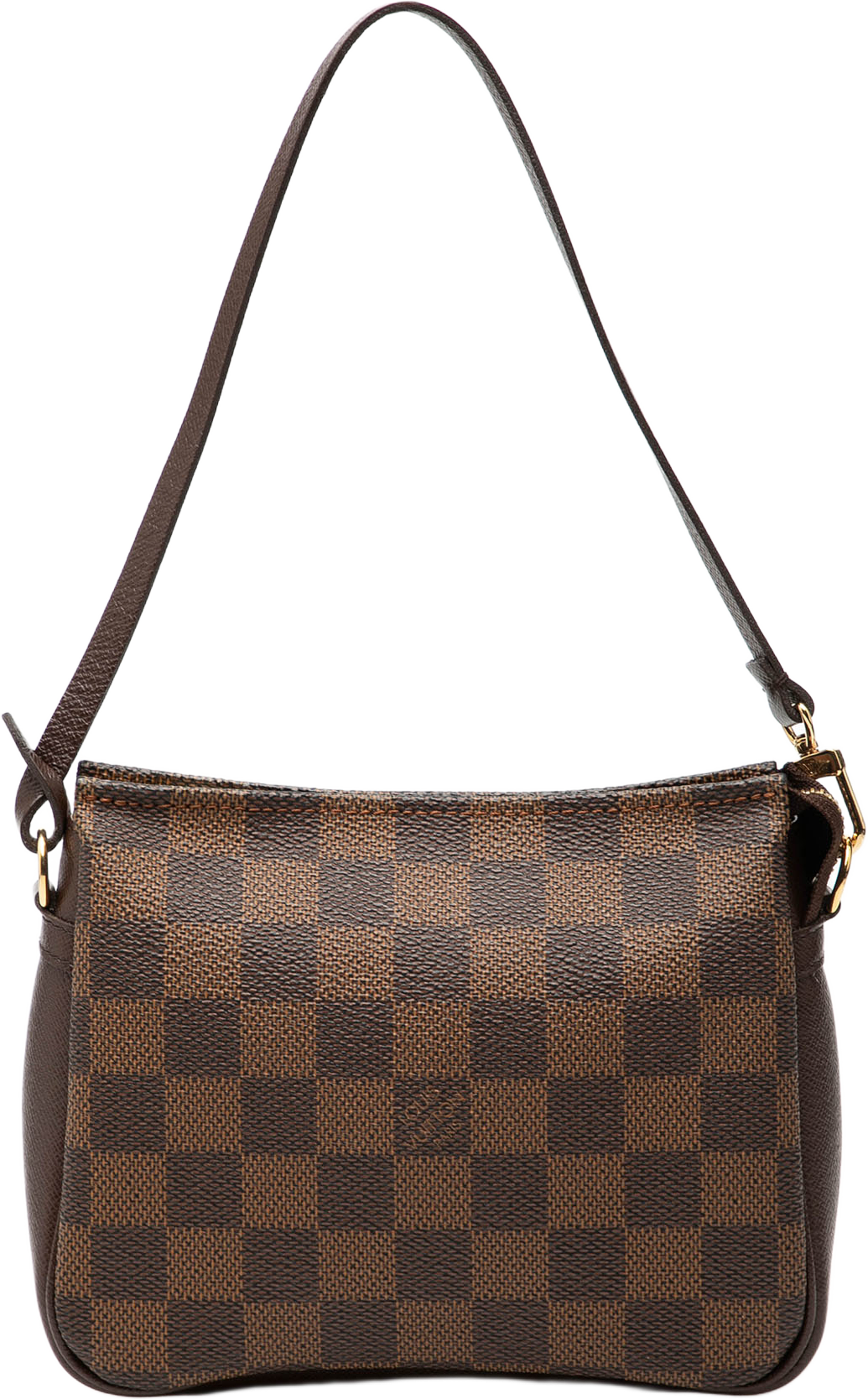 Louis Vuitton Damier Ebene Trousse Pochette, från Luxclusif, i färgen brown. Klicka för att öppna bilden i stort format
