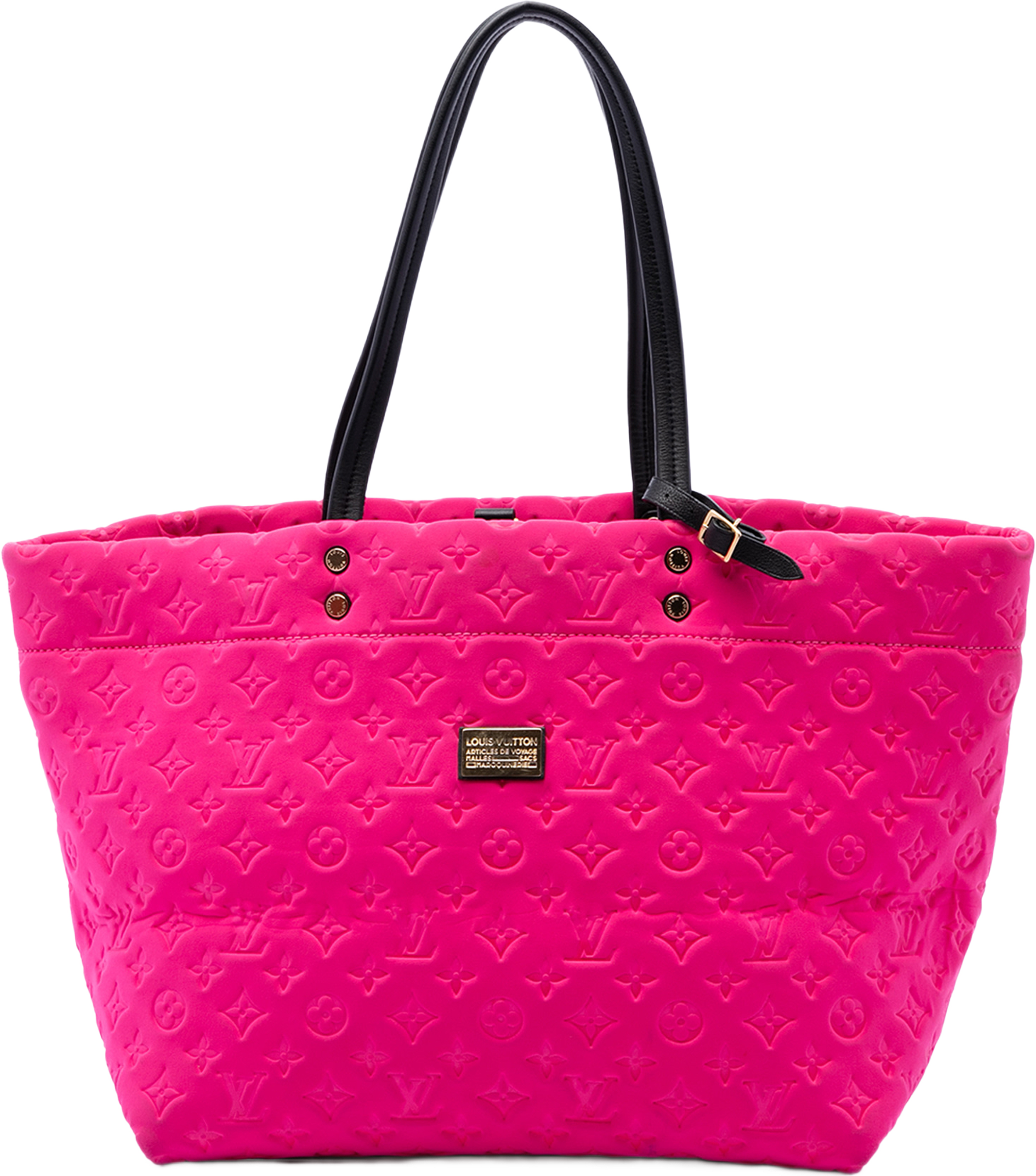 Louis Vuitton Monogram Embossed Neoprene Scuba Mm, från Luxclusif, i färgen pink. Klicka för att öppna bilden i stort format