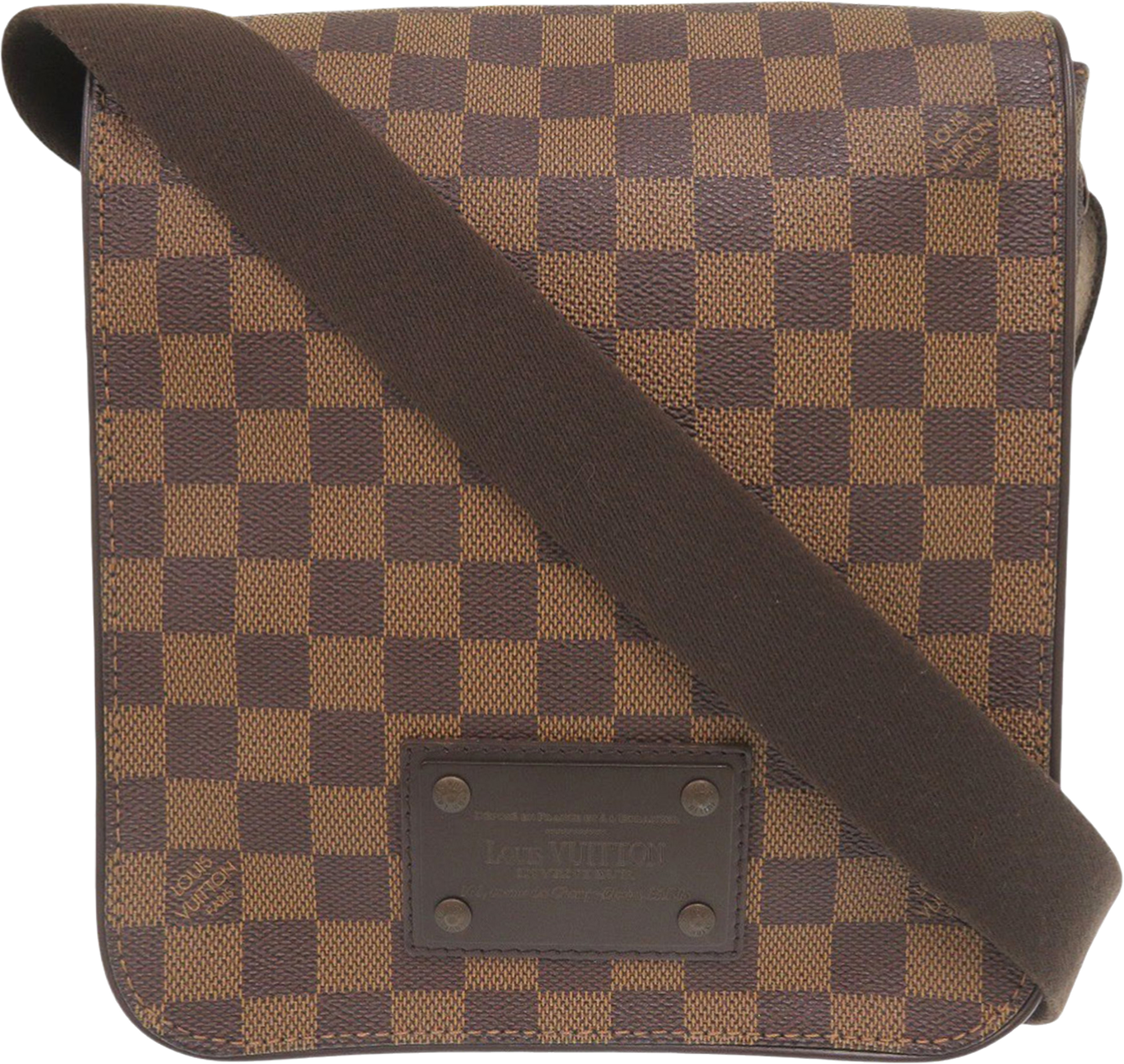Louis Vuitton Damier Ebene Brooklyn Pm, från Luxclusif, i färgen brown. Klicka för att öppna bilden i stort format