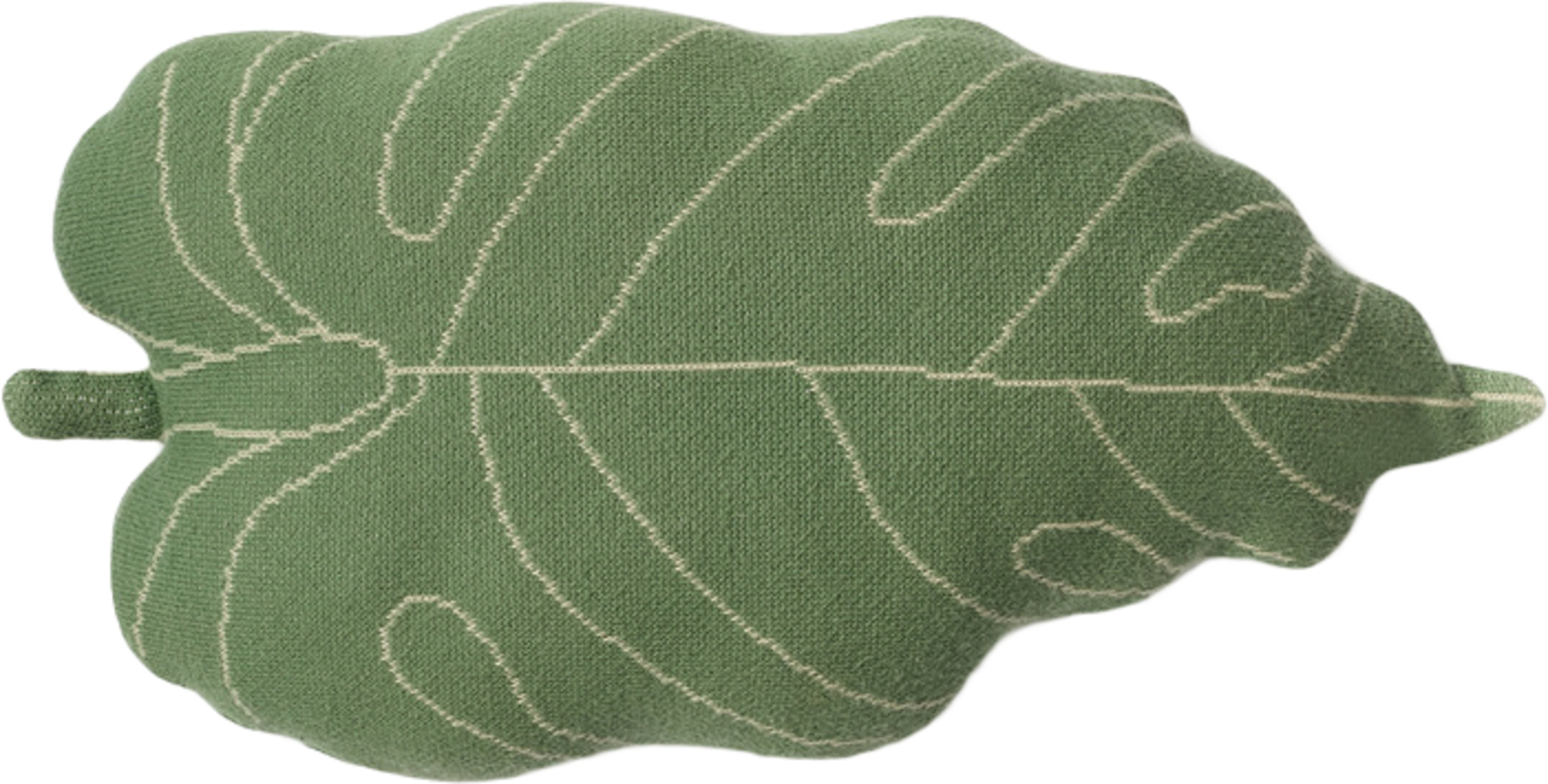 Stickad Kudde Baby Leaf