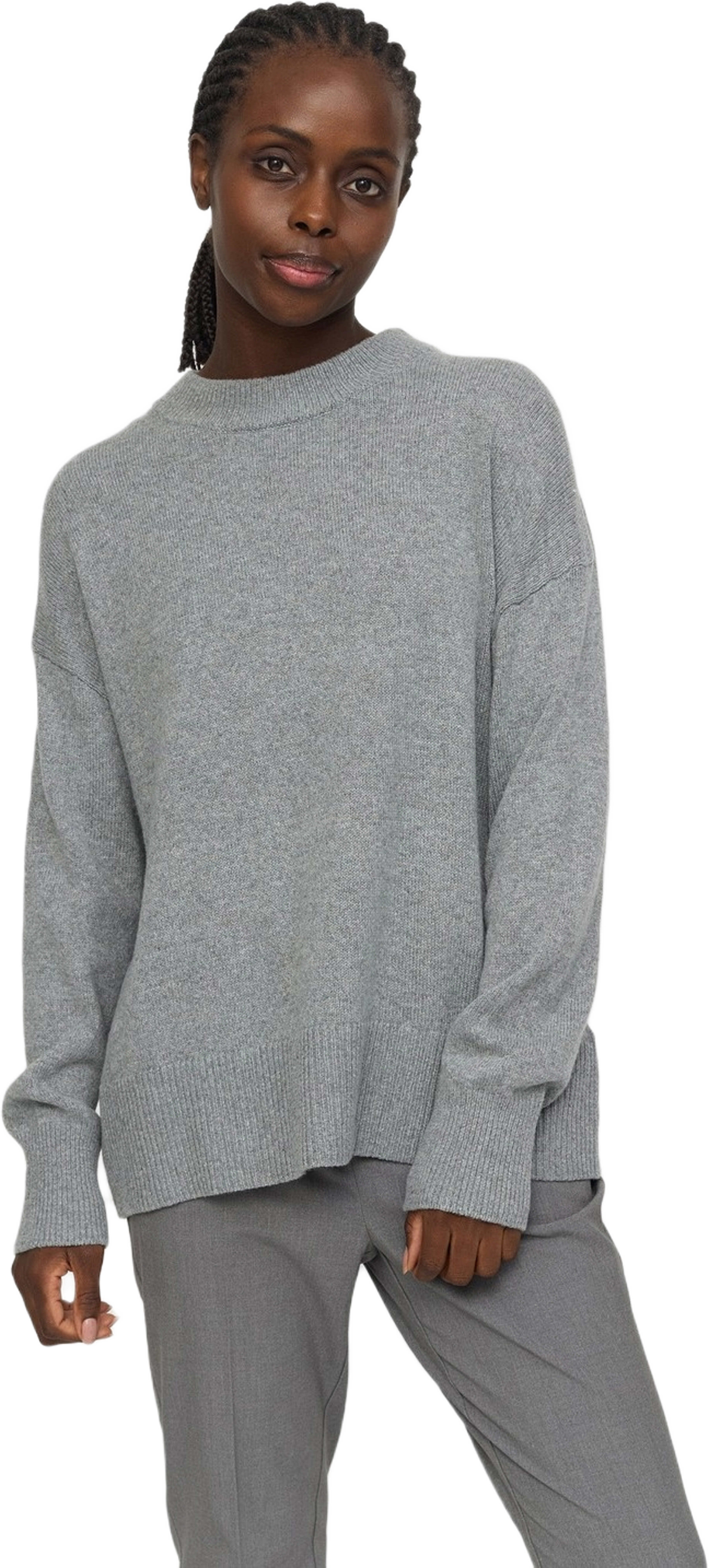 Srluni Knit - Medium Grey Melange