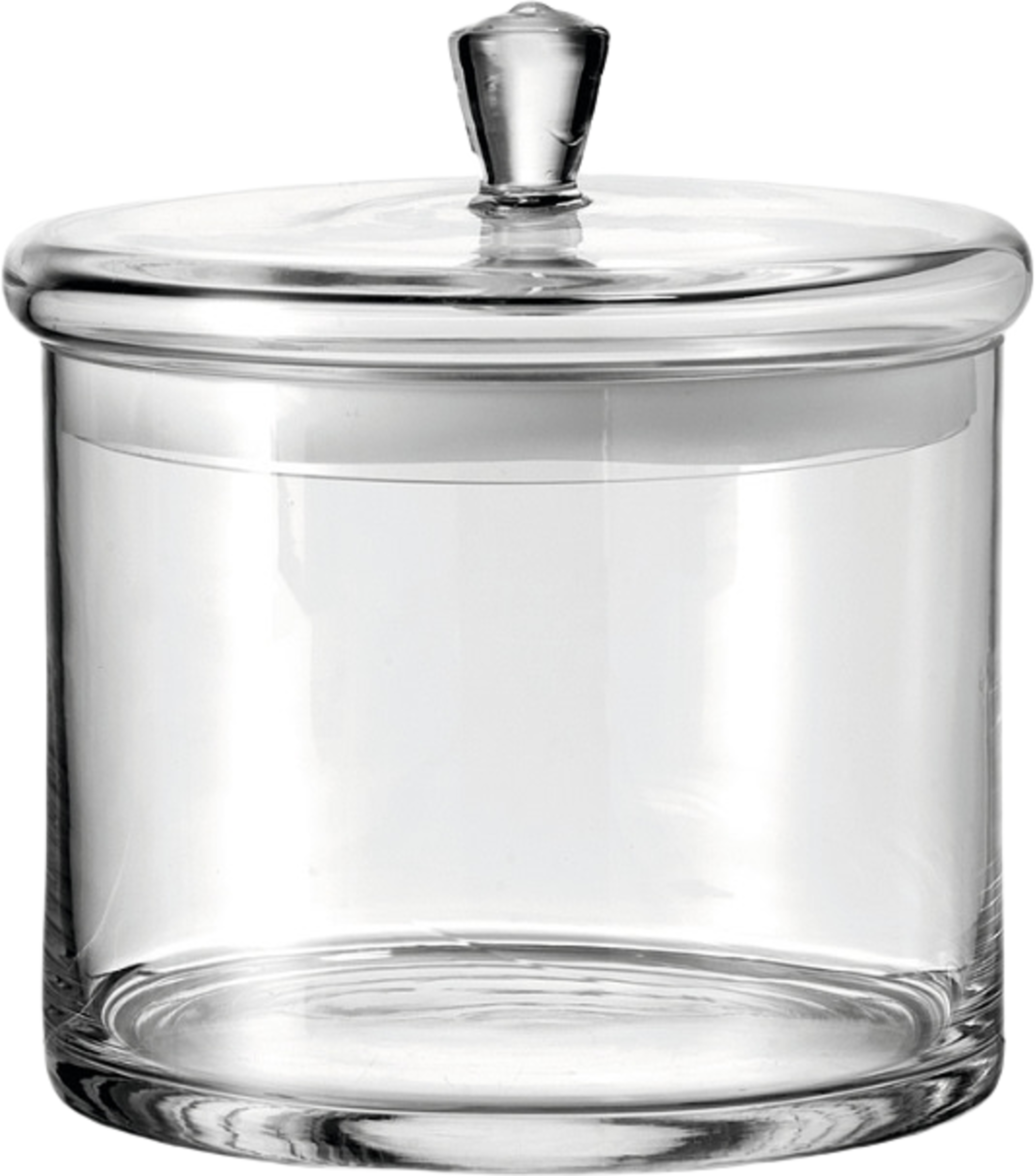 Glasburk med Lock 20x18cm