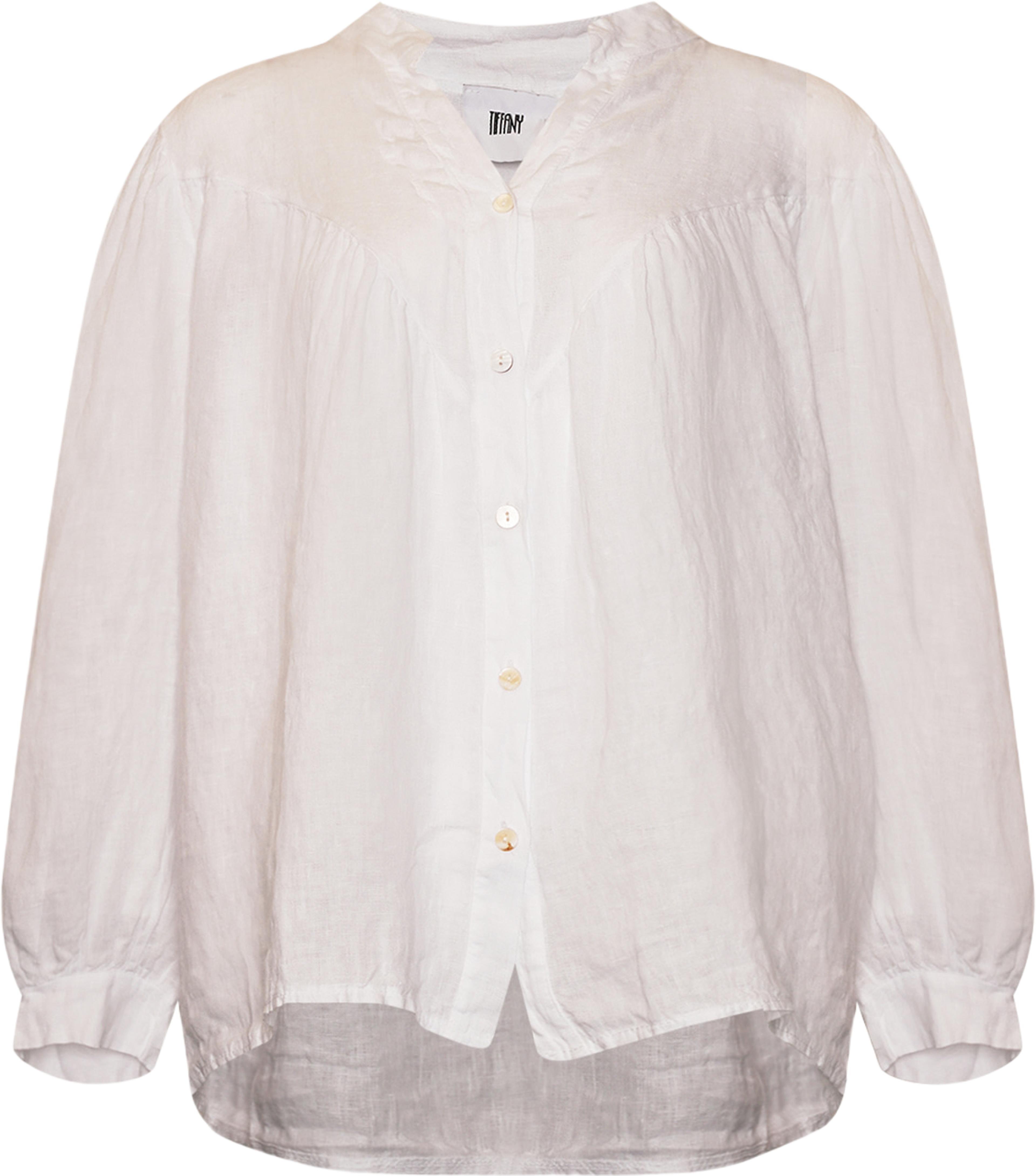 Ivana, Blouse, Linen - White